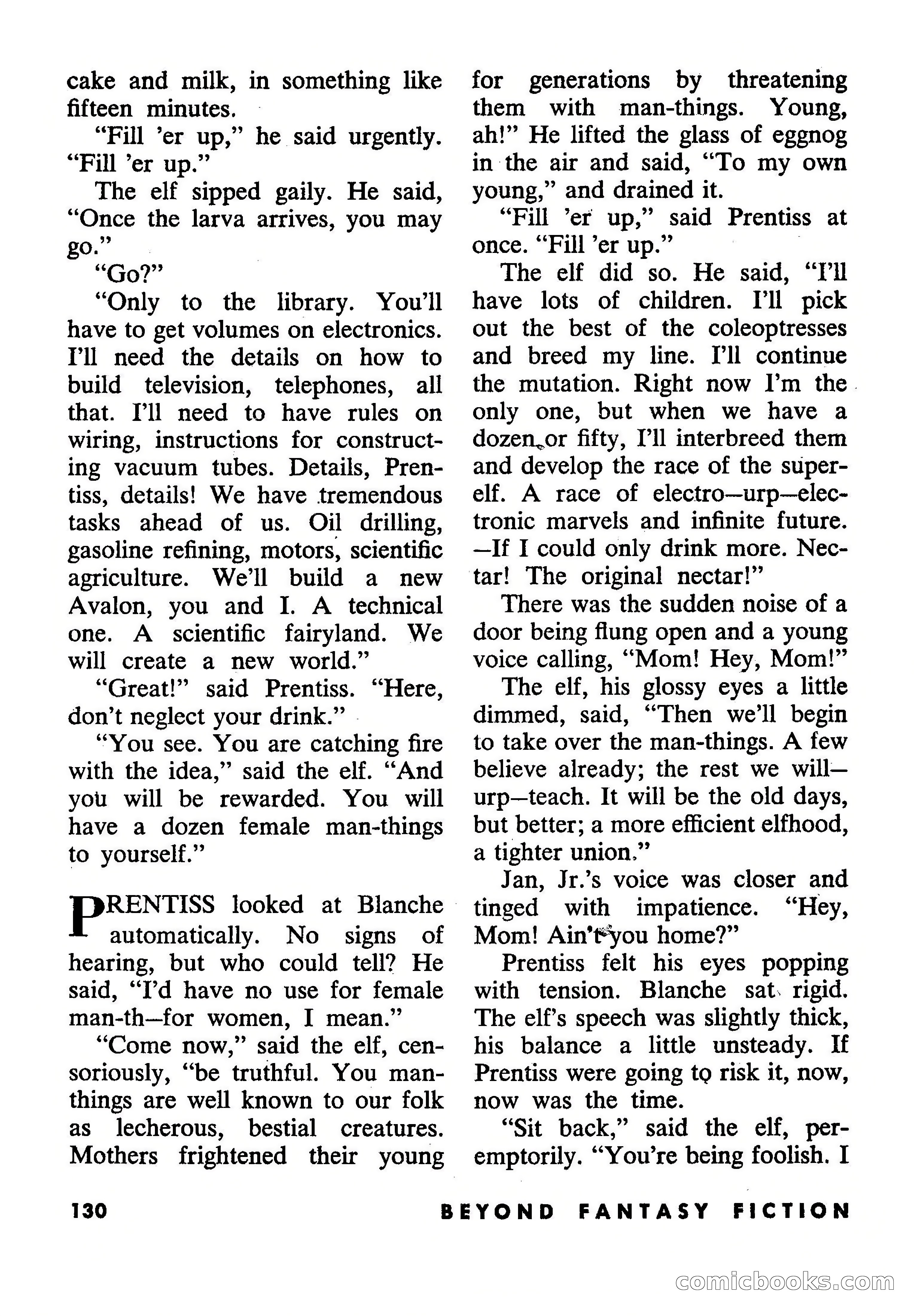 Beyond Fantasy Fiction, September 1953 — page 132 of 164