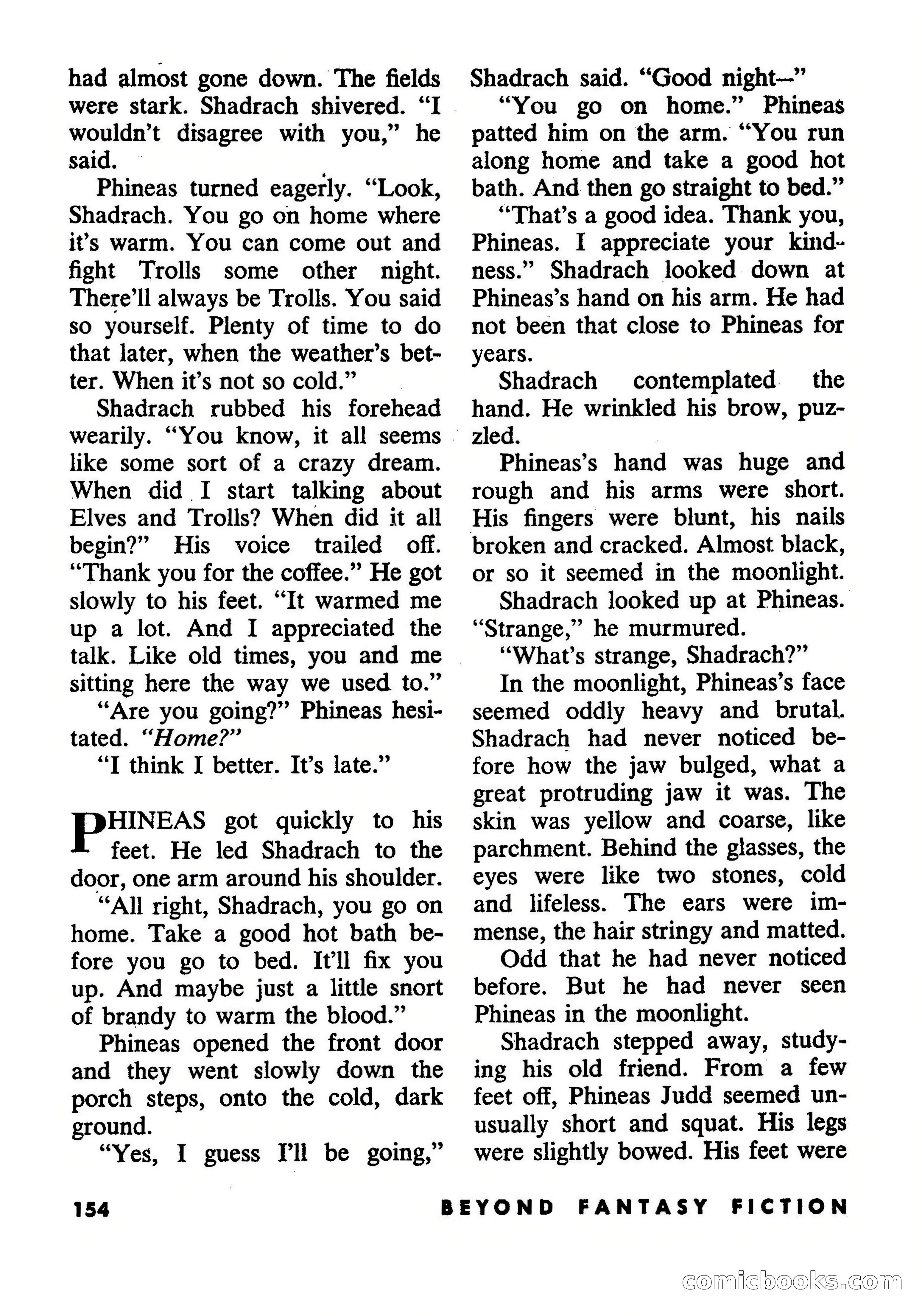 Beyond Fantasy Fiction, September 1953 — page 156 of 164