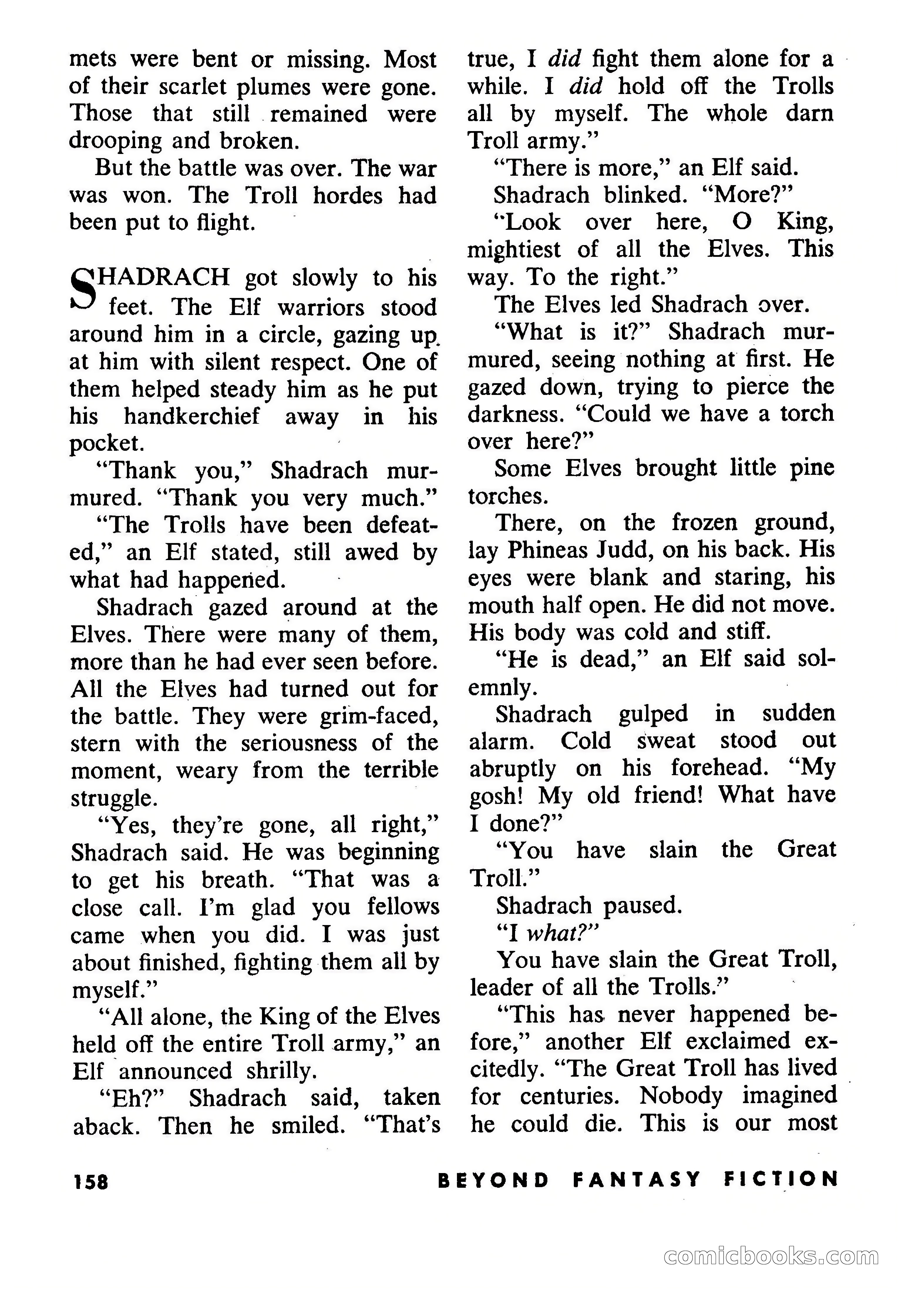 Beyond Fantasy Fiction, September 1953 — page 160 of 164