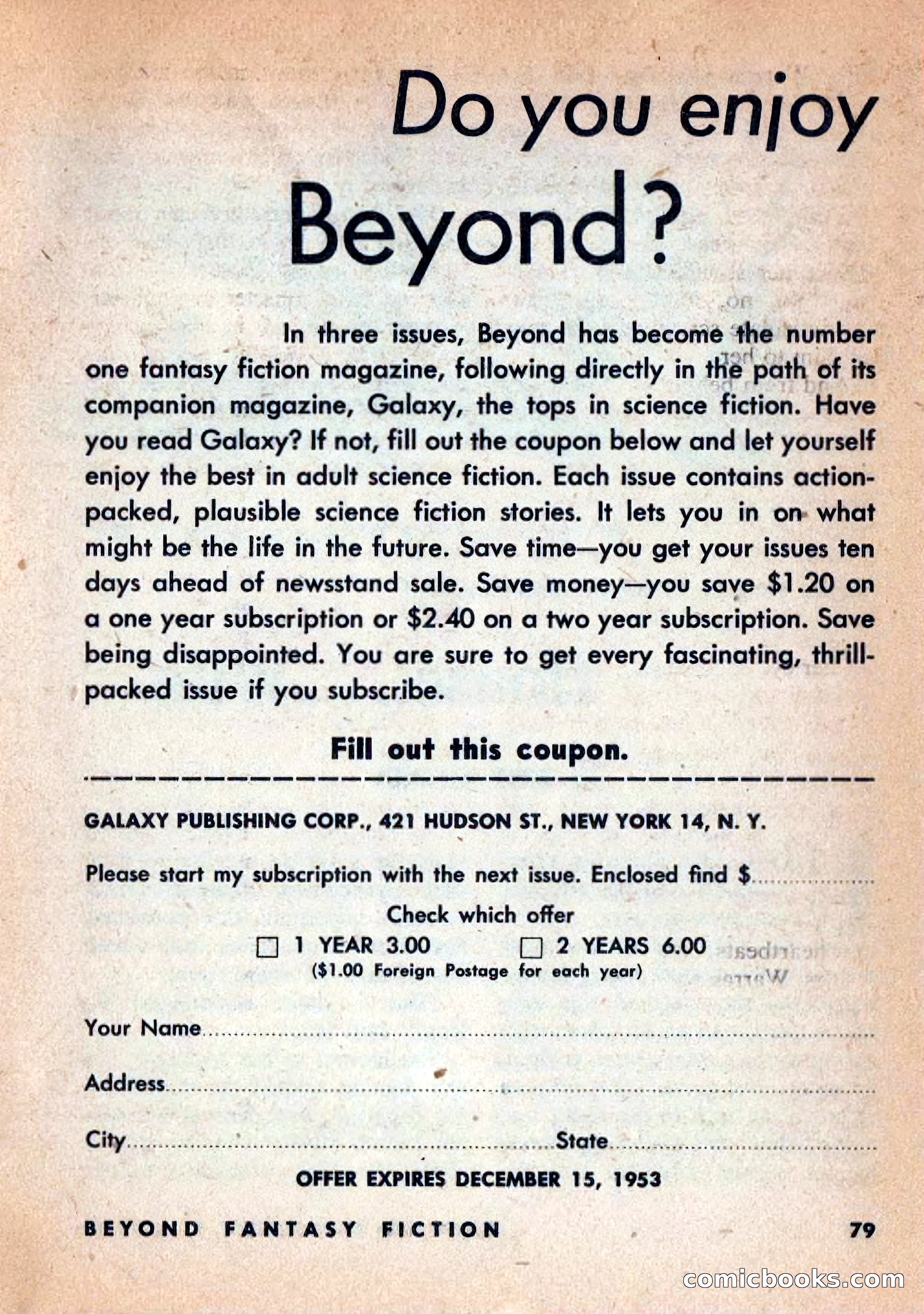 Beyond Fantasy Fiction, Vol. 1, No. 3 — page 82 of 164