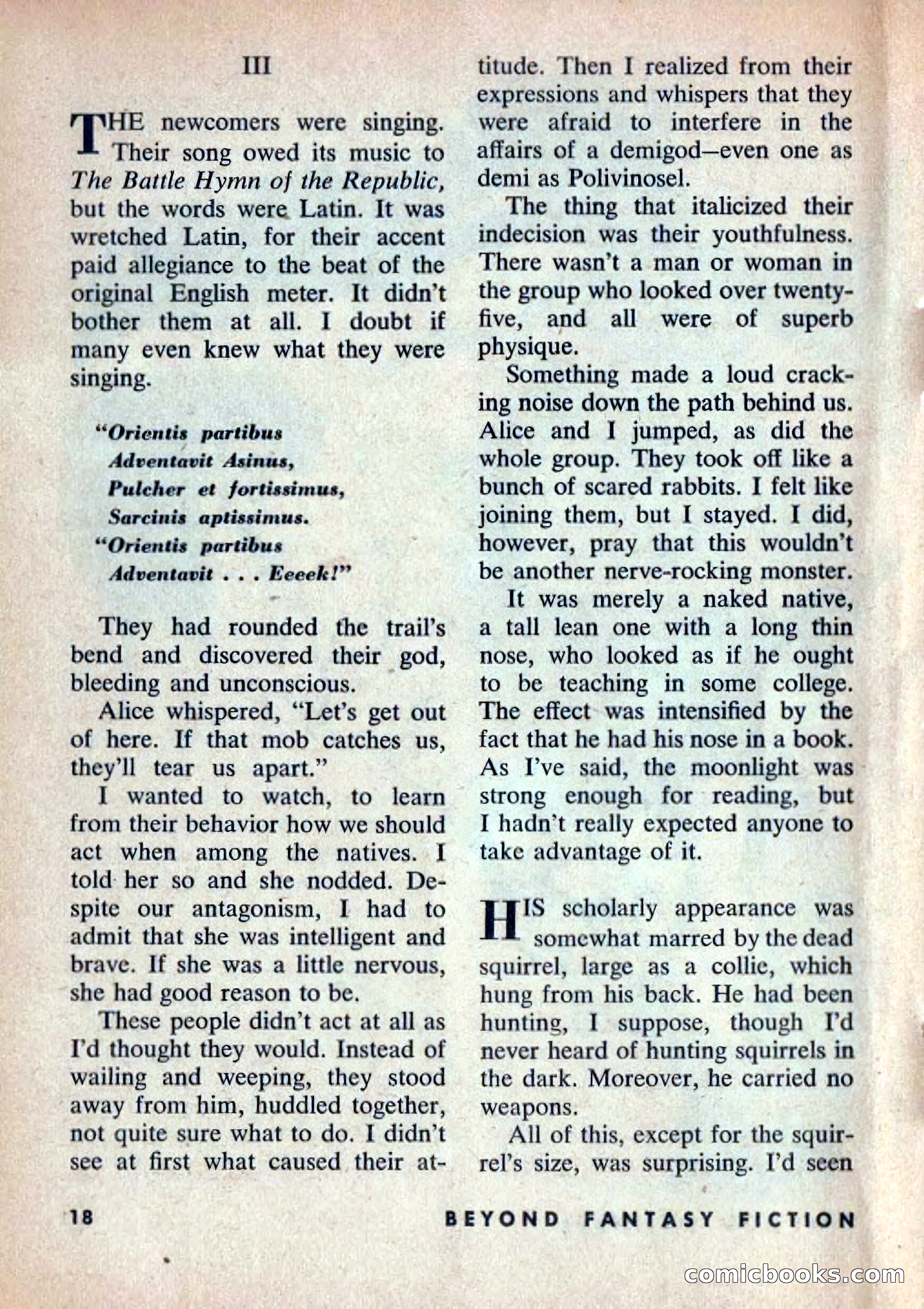 Beyond Fantasy Fiction, Volume 1, Number 5 — page 21 of 164