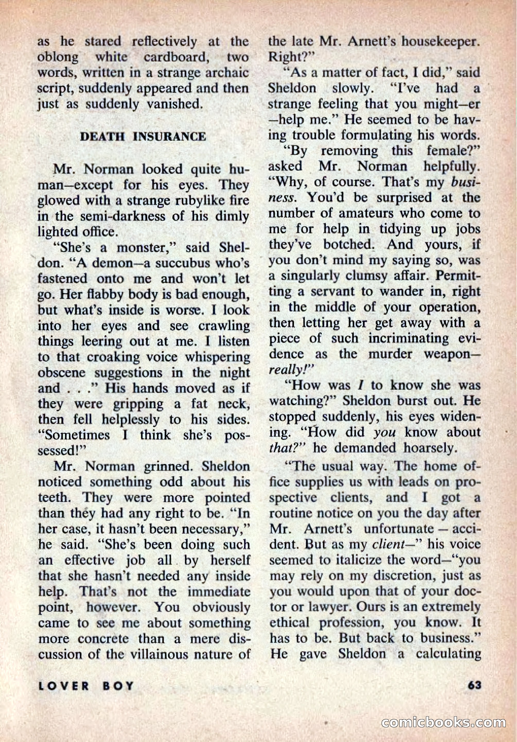 Beyond Fantasy Fiction, Volume 1, Number 5 — page 66 of 164