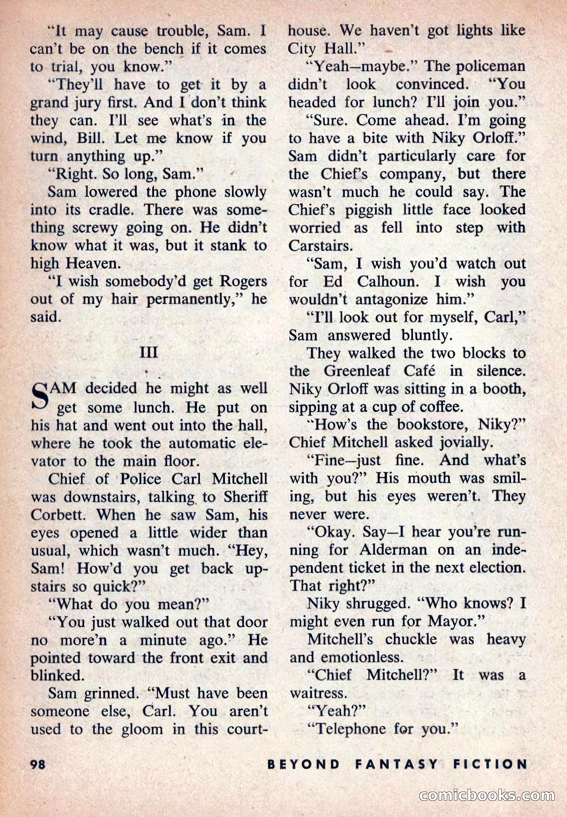 Beyond Fantasy Fiction, Volume 1, Number 5 — page 101 of 164