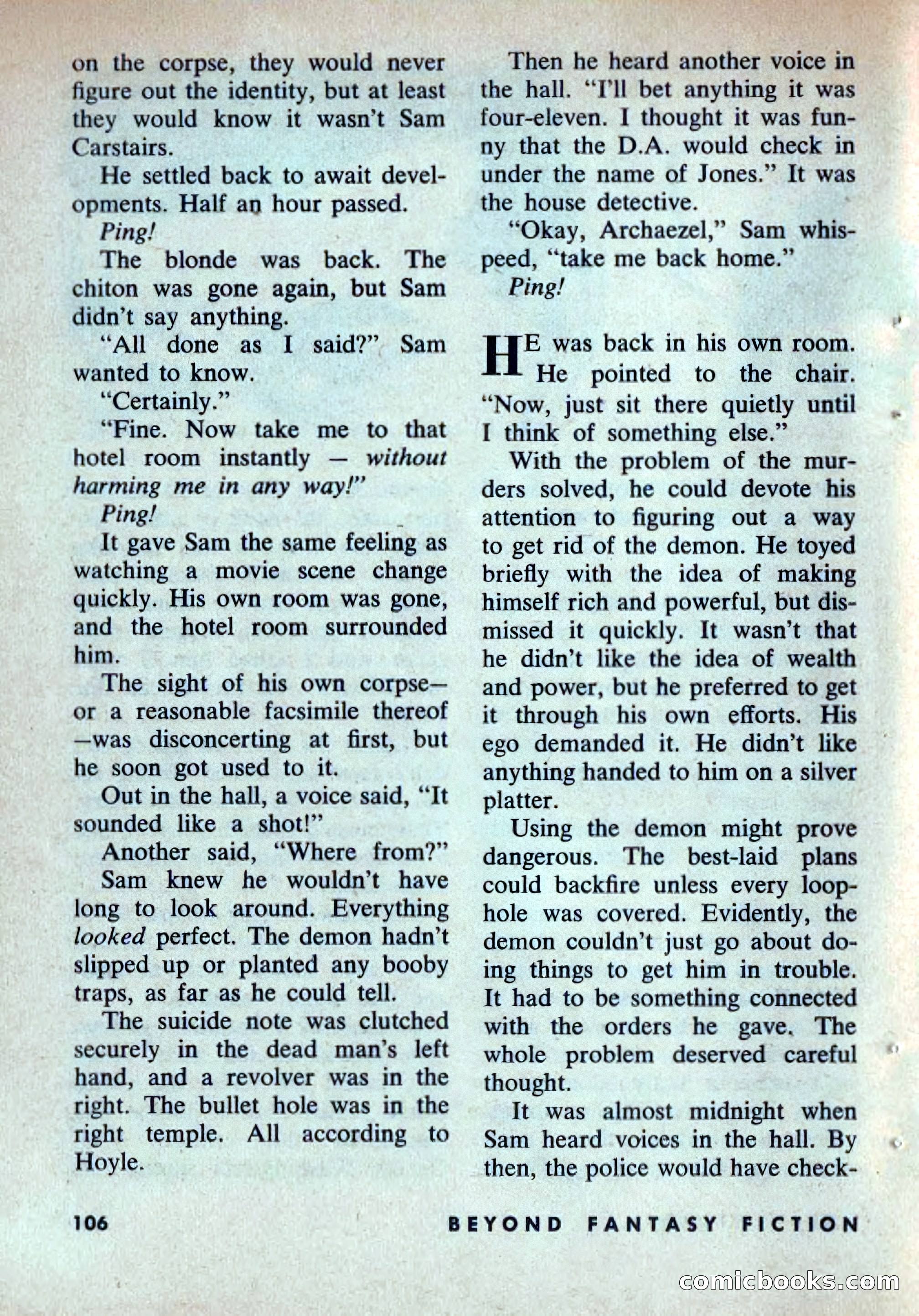 Beyond Fantasy Fiction, Volume 1, Number 5 — page 109 of 164