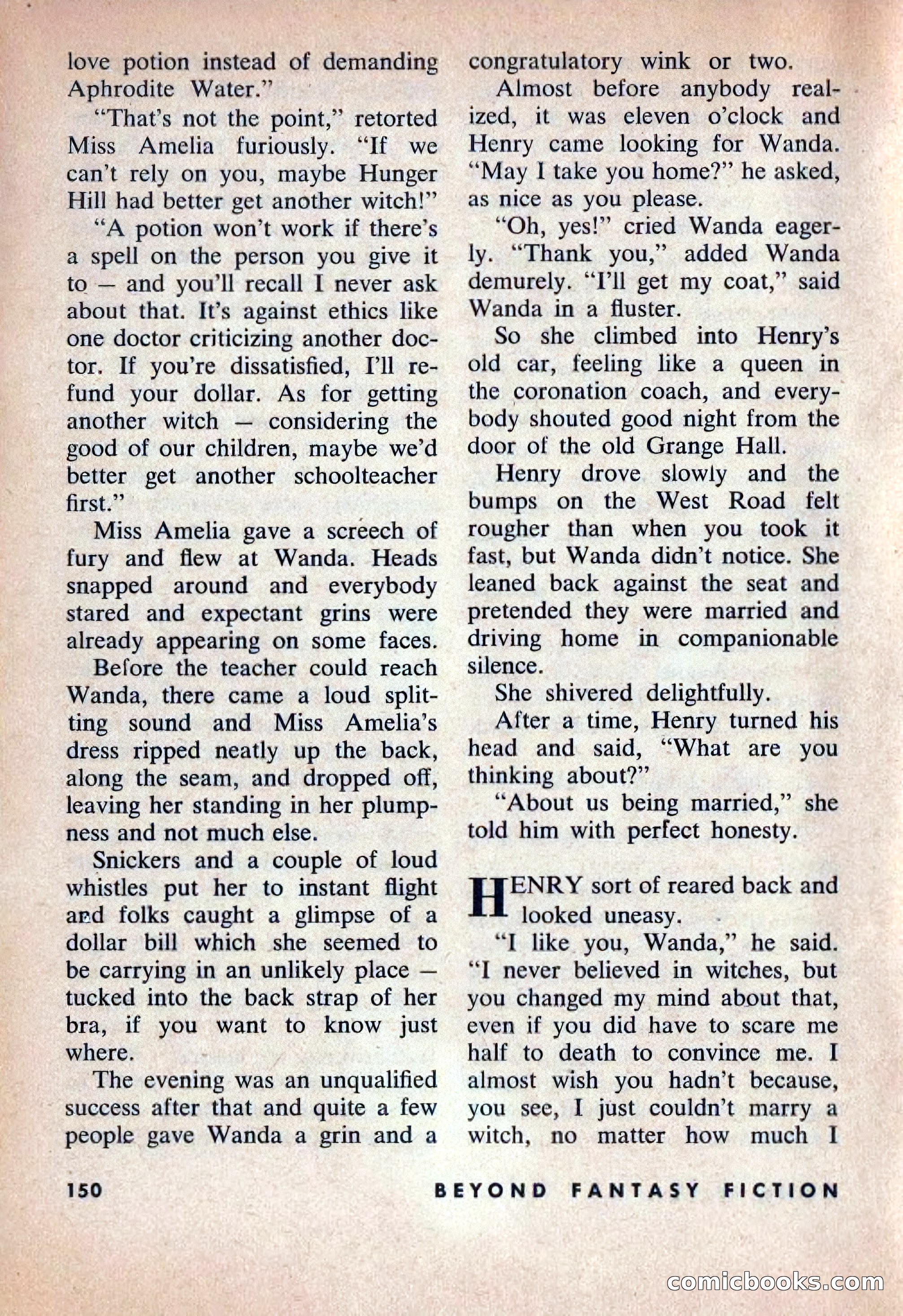 Beyond Fantasy Fiction, Volume 1, Number 5 — page 153 of 164