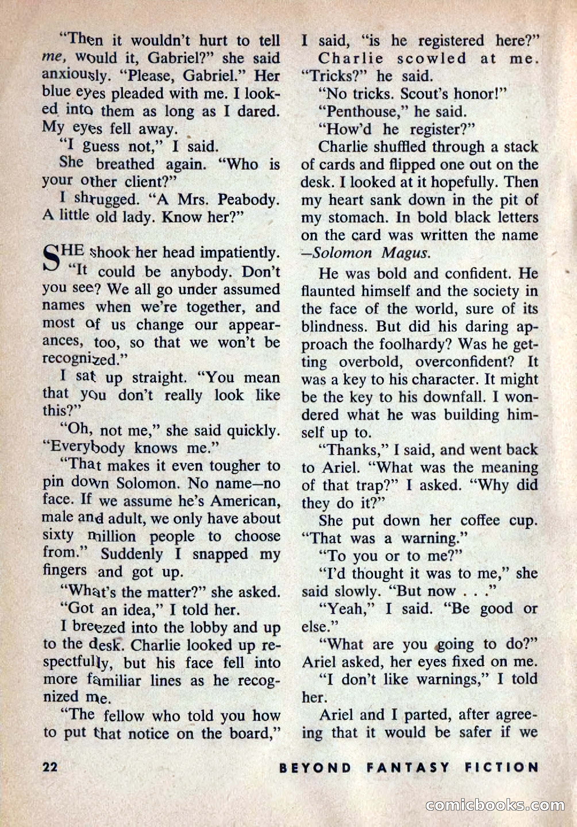 Beyond Fantasy Fiction, Vol. 1, No. 6 — page 25 of 164