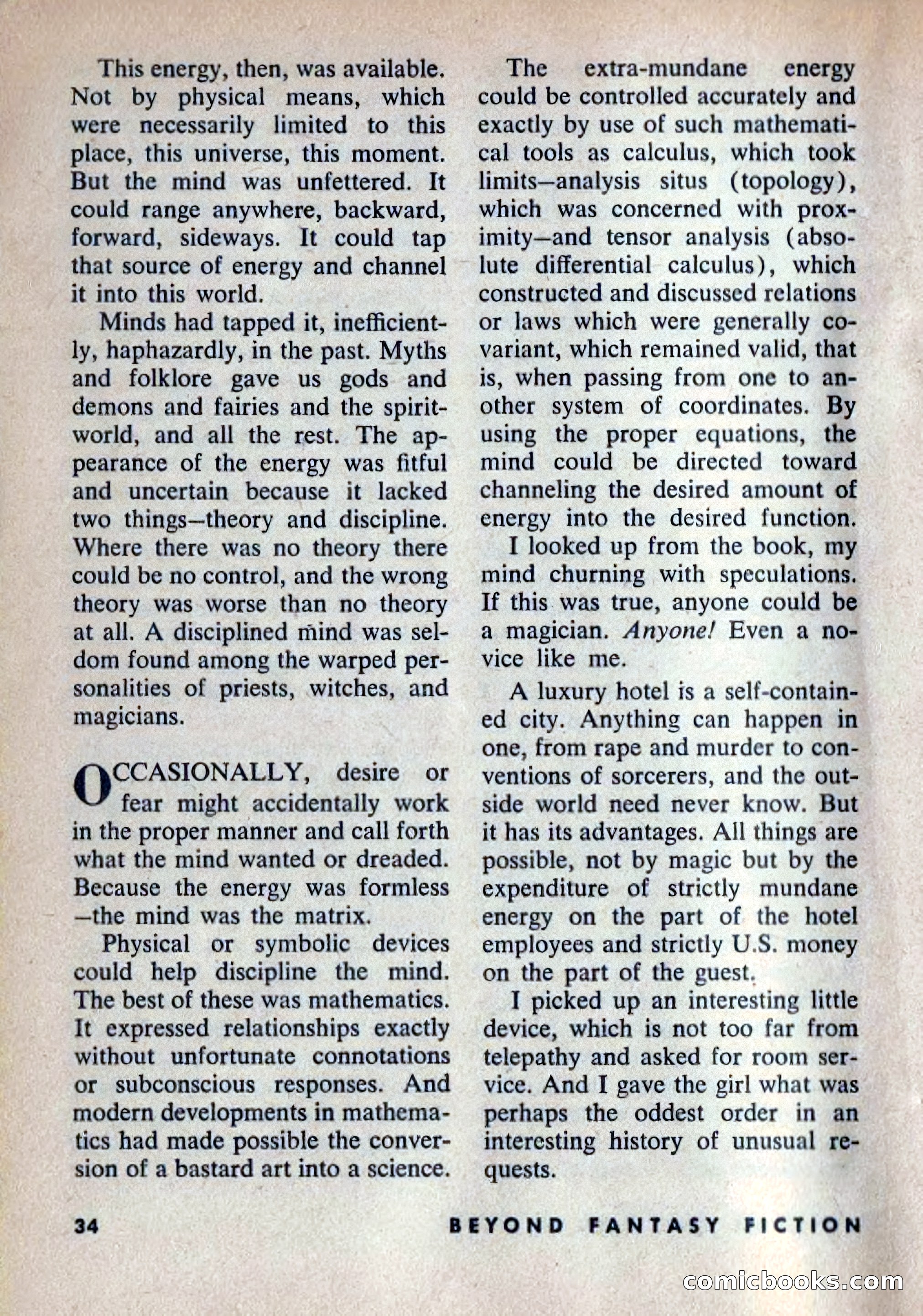 Beyond Fantasy Fiction, Vol. 1, No. 6 — page 37 of 164