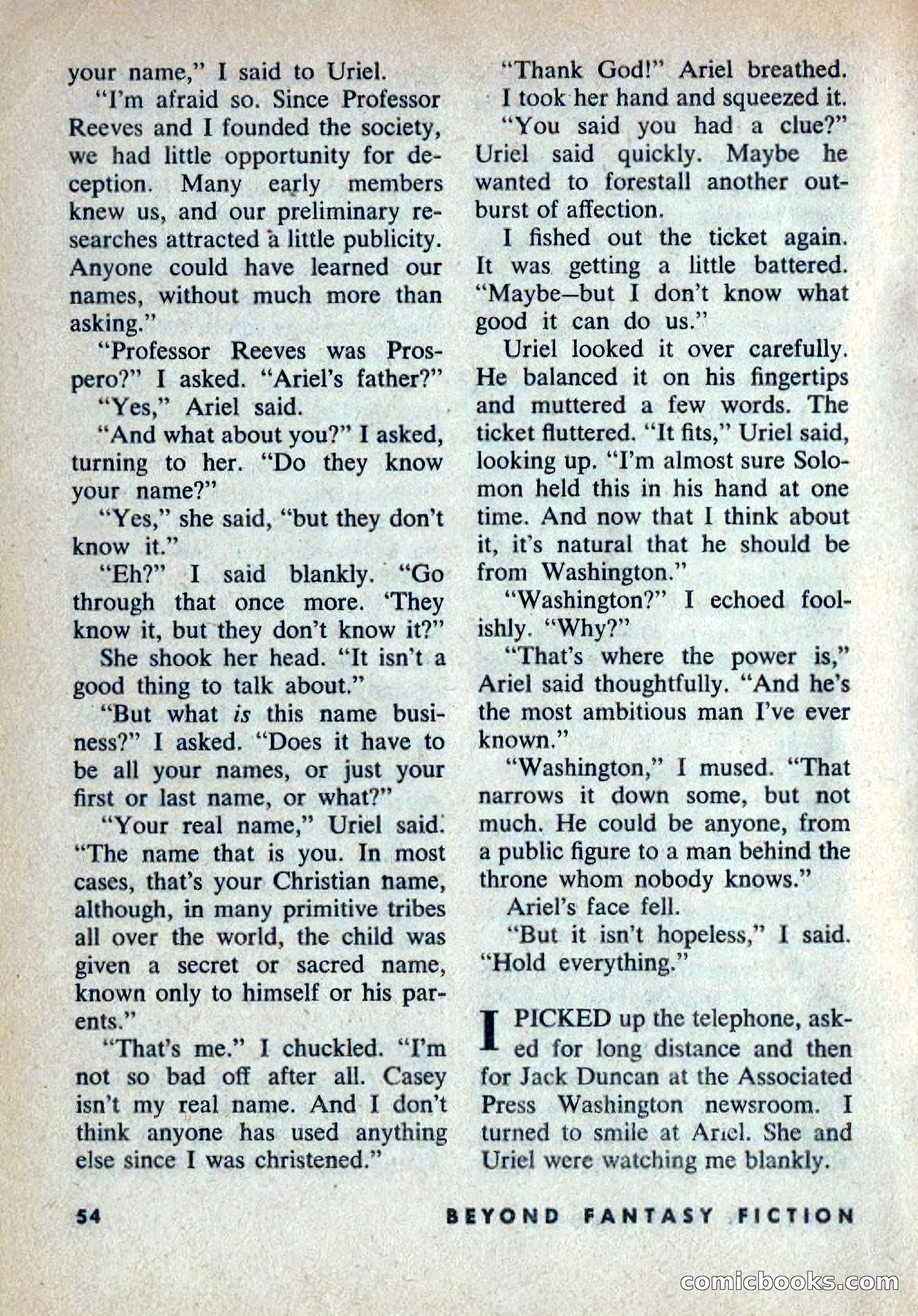 Beyond Fantasy Fiction, Vol. 1, No. 6 — page 57 of 164