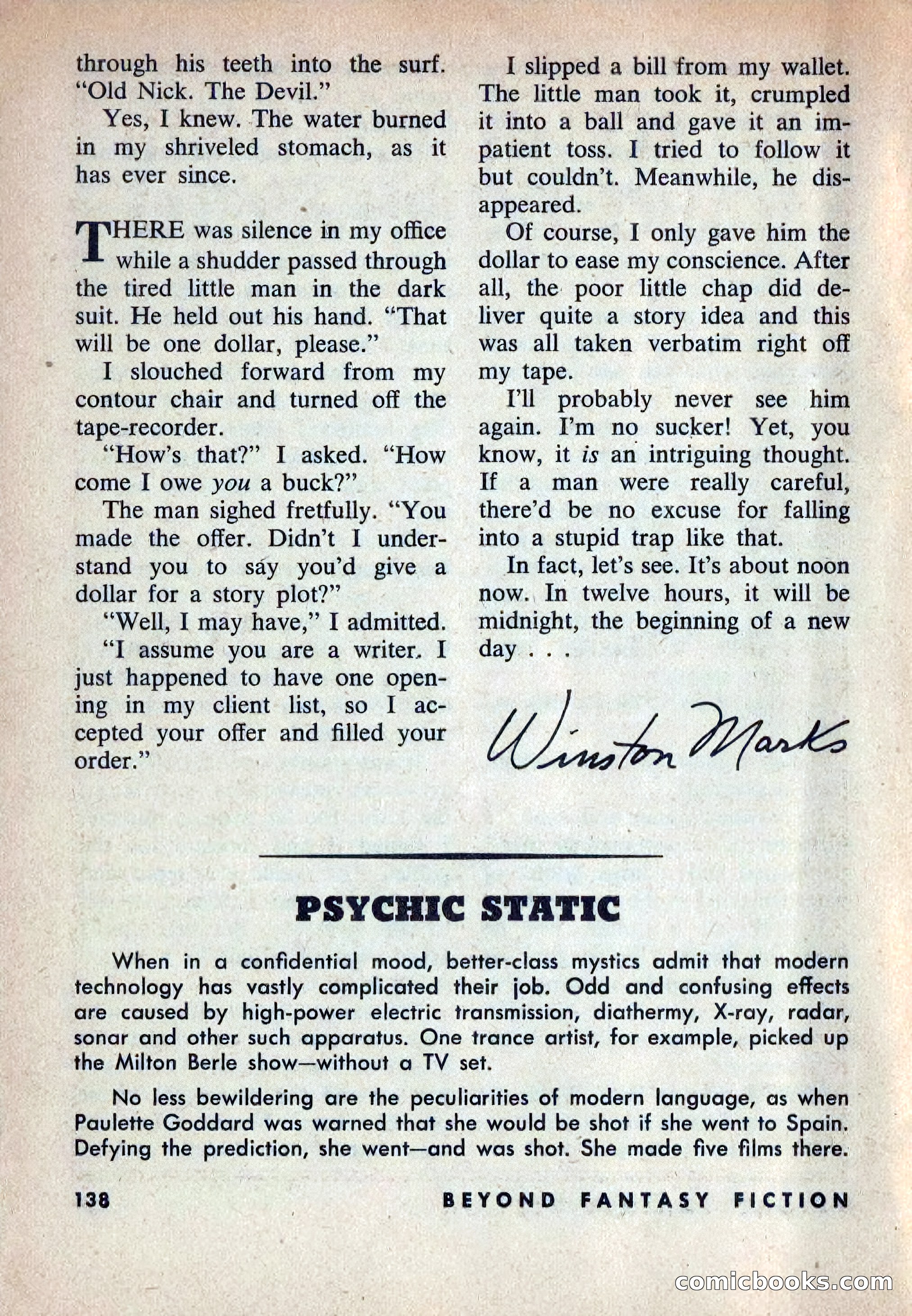 Beyond Fantasy Fiction, Vol. 1, No. 6 — page 141 of 164