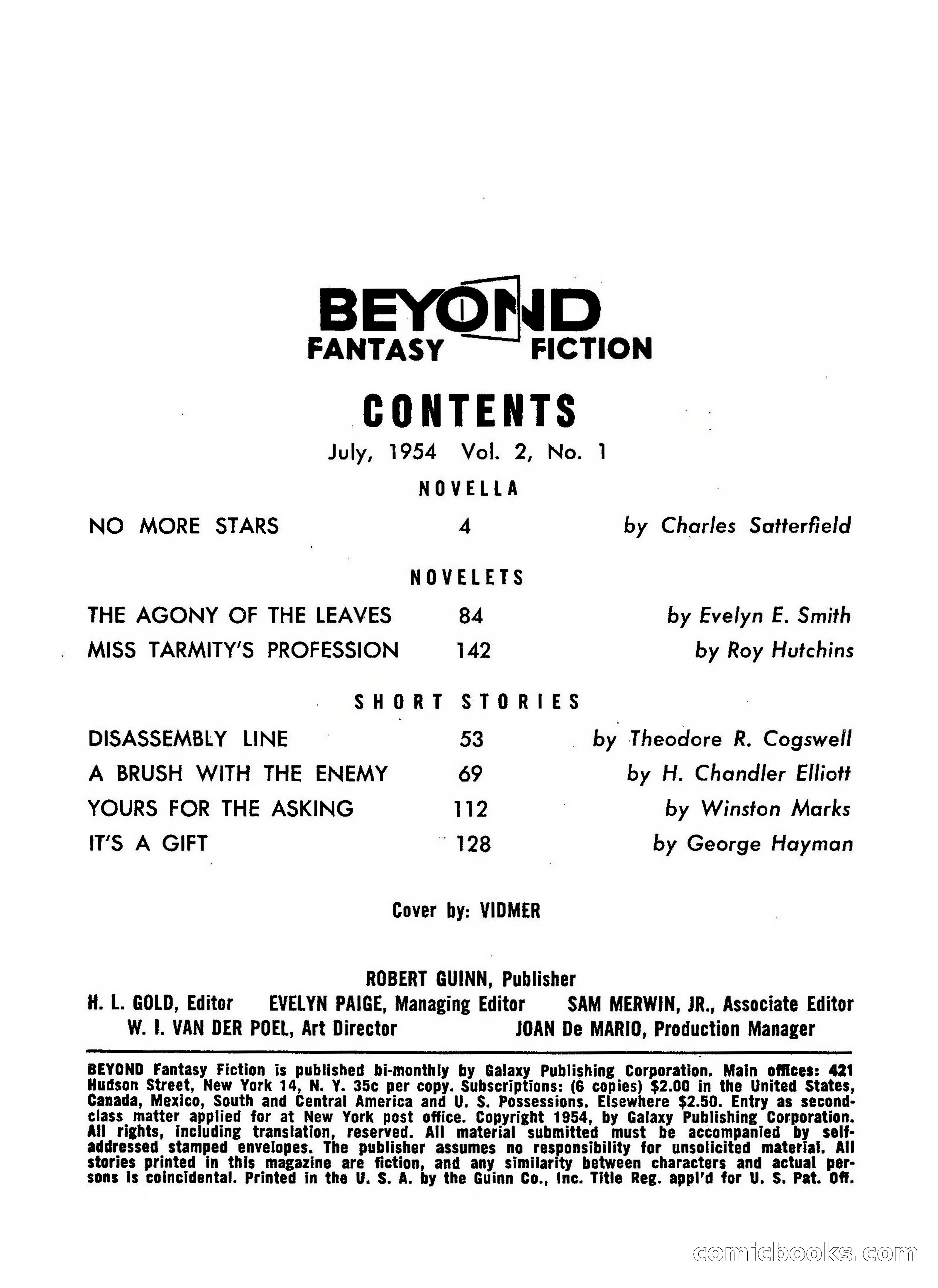 Beyond Fantasy Fiction, July 1954 — page 4 of 164