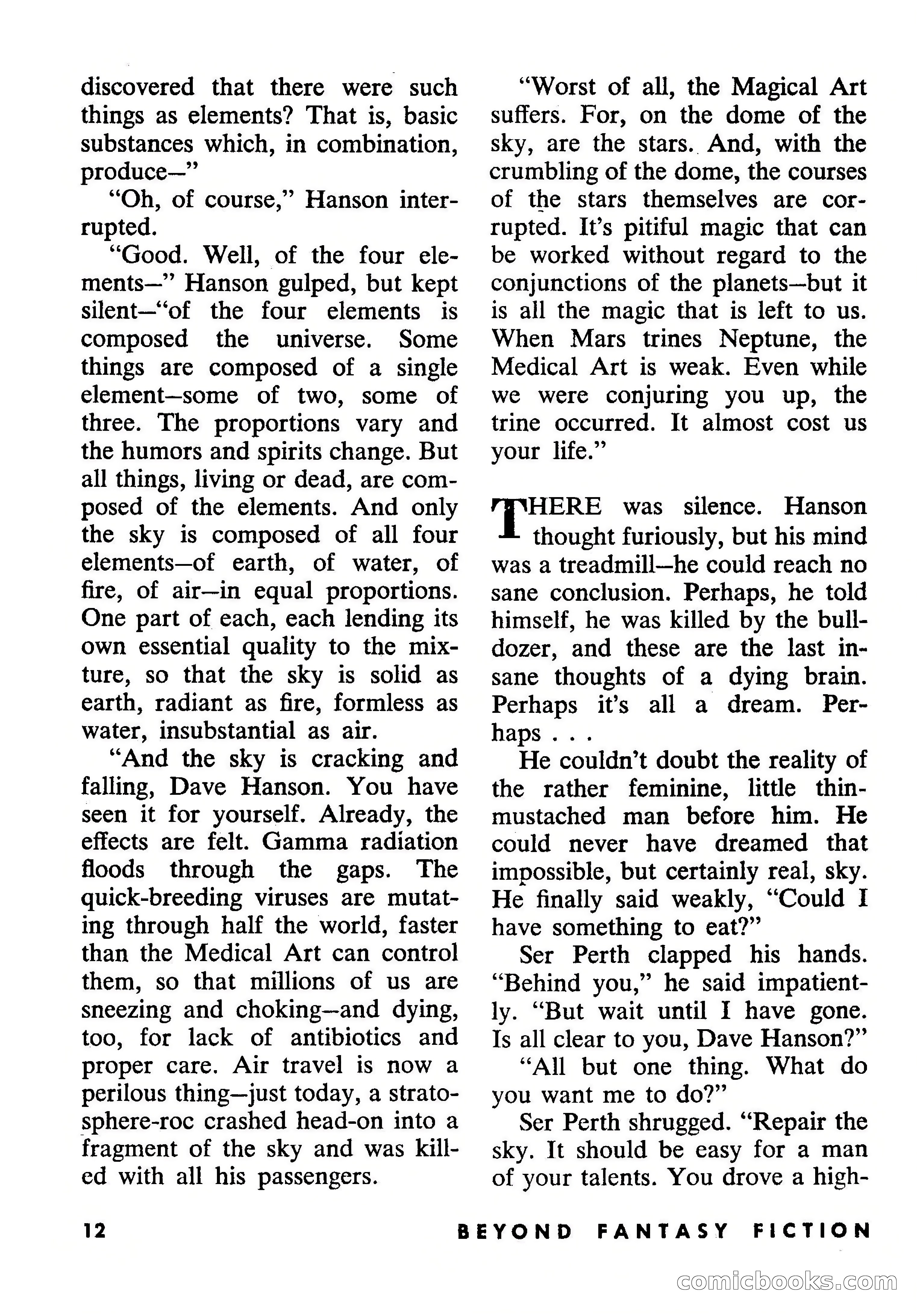 Beyond Fantasy Fiction, July 1954 — page 14 of 164