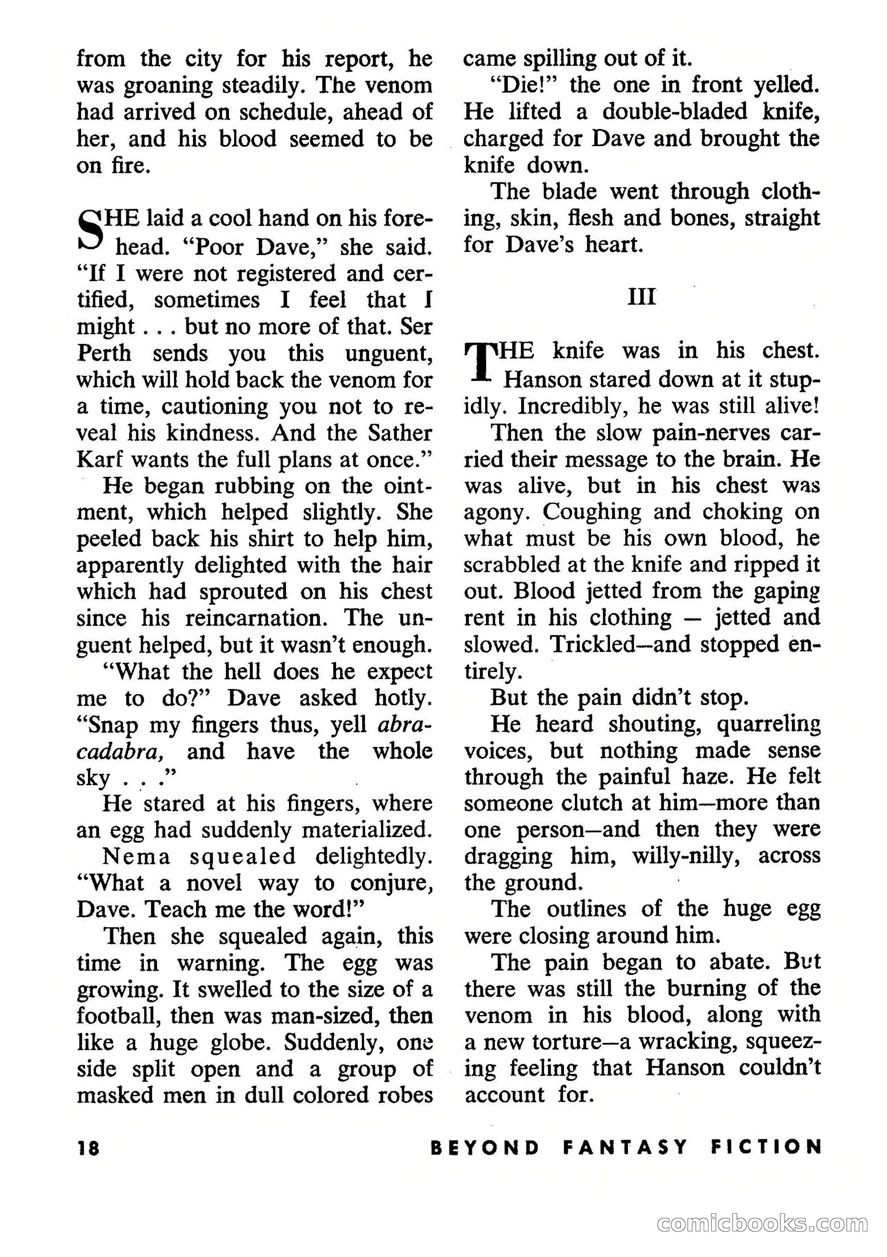 Beyond Fantasy Fiction, July 1954 — page 20 of 164