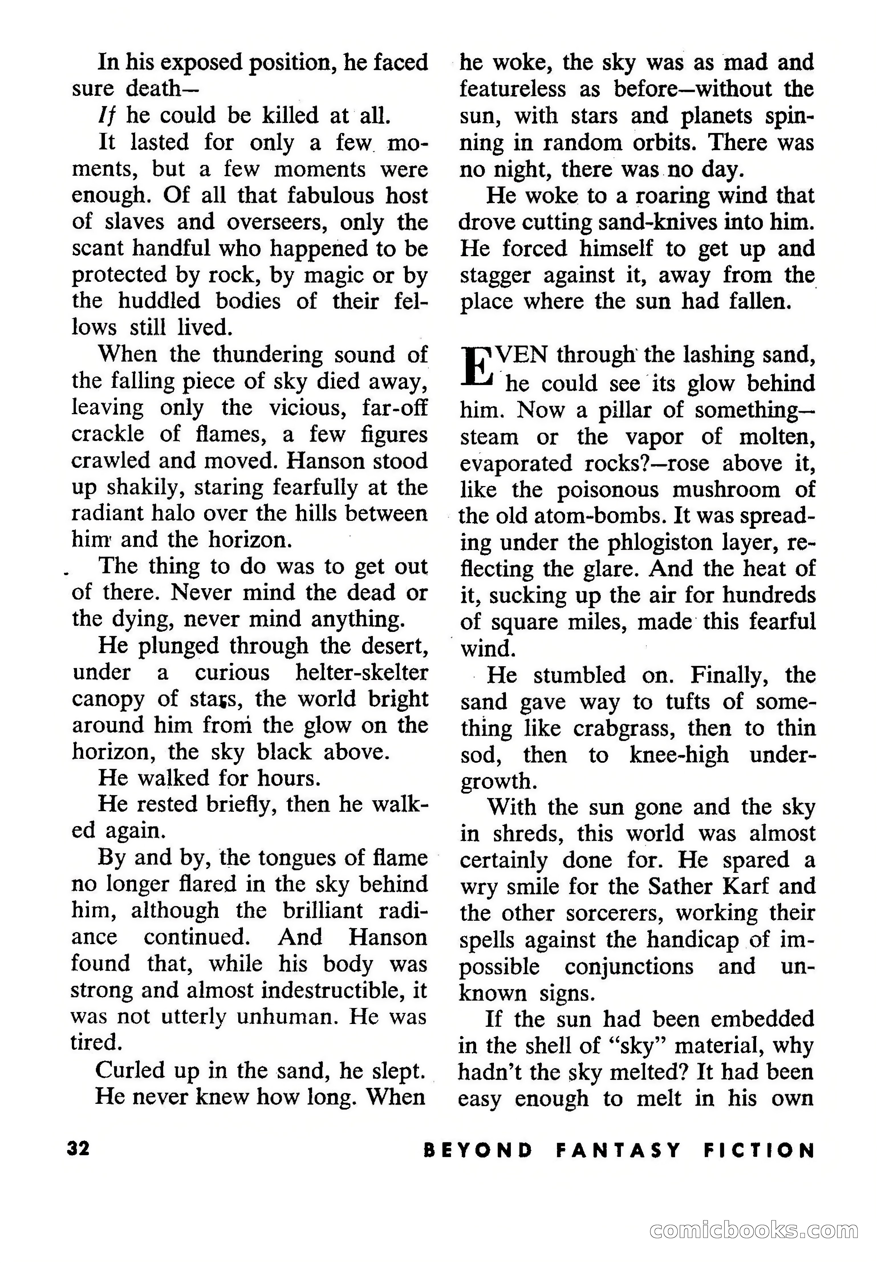 Beyond Fantasy Fiction, July 1954 — page 34 of 164