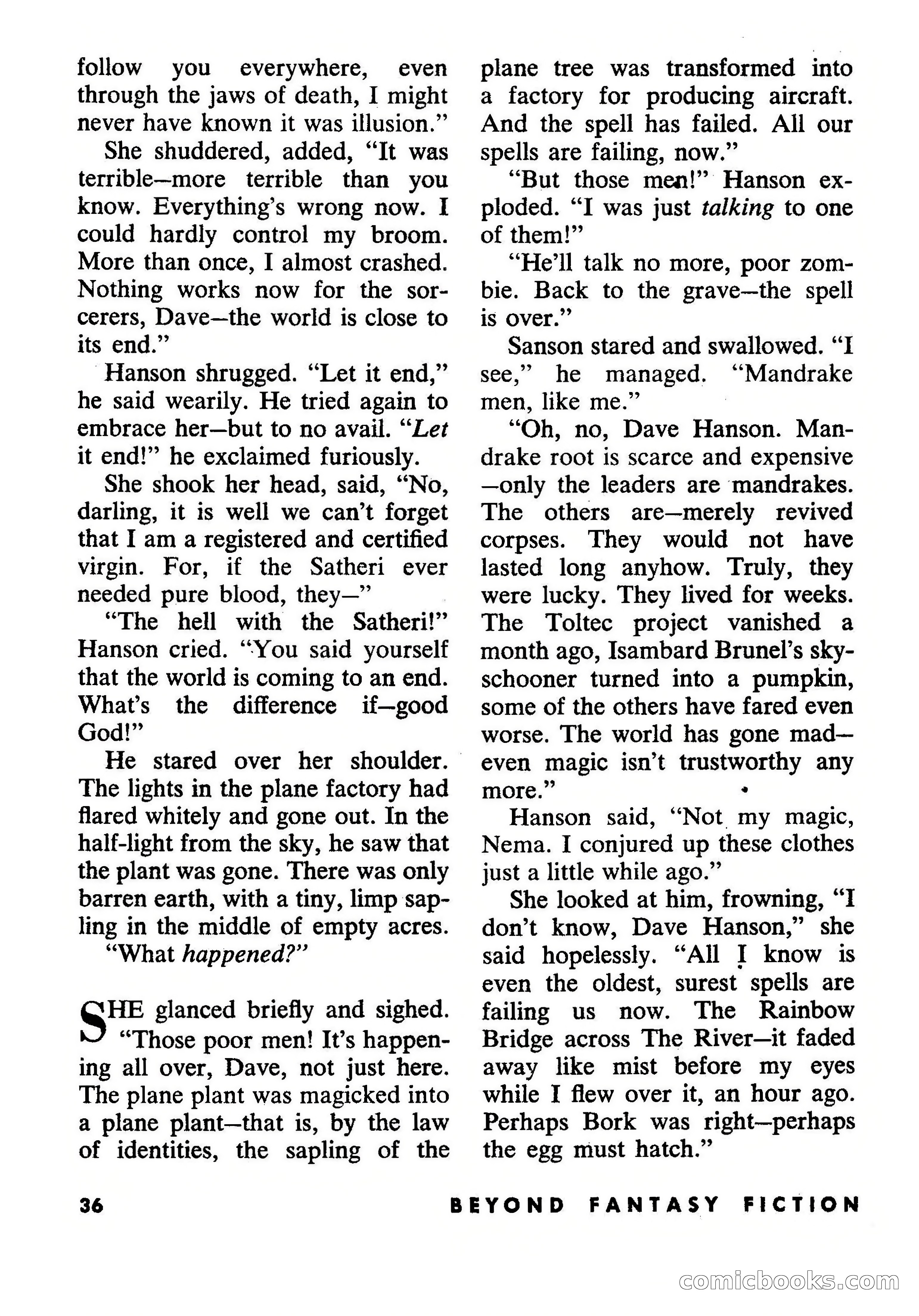 Beyond Fantasy Fiction, July 1954 — page 38 of 164