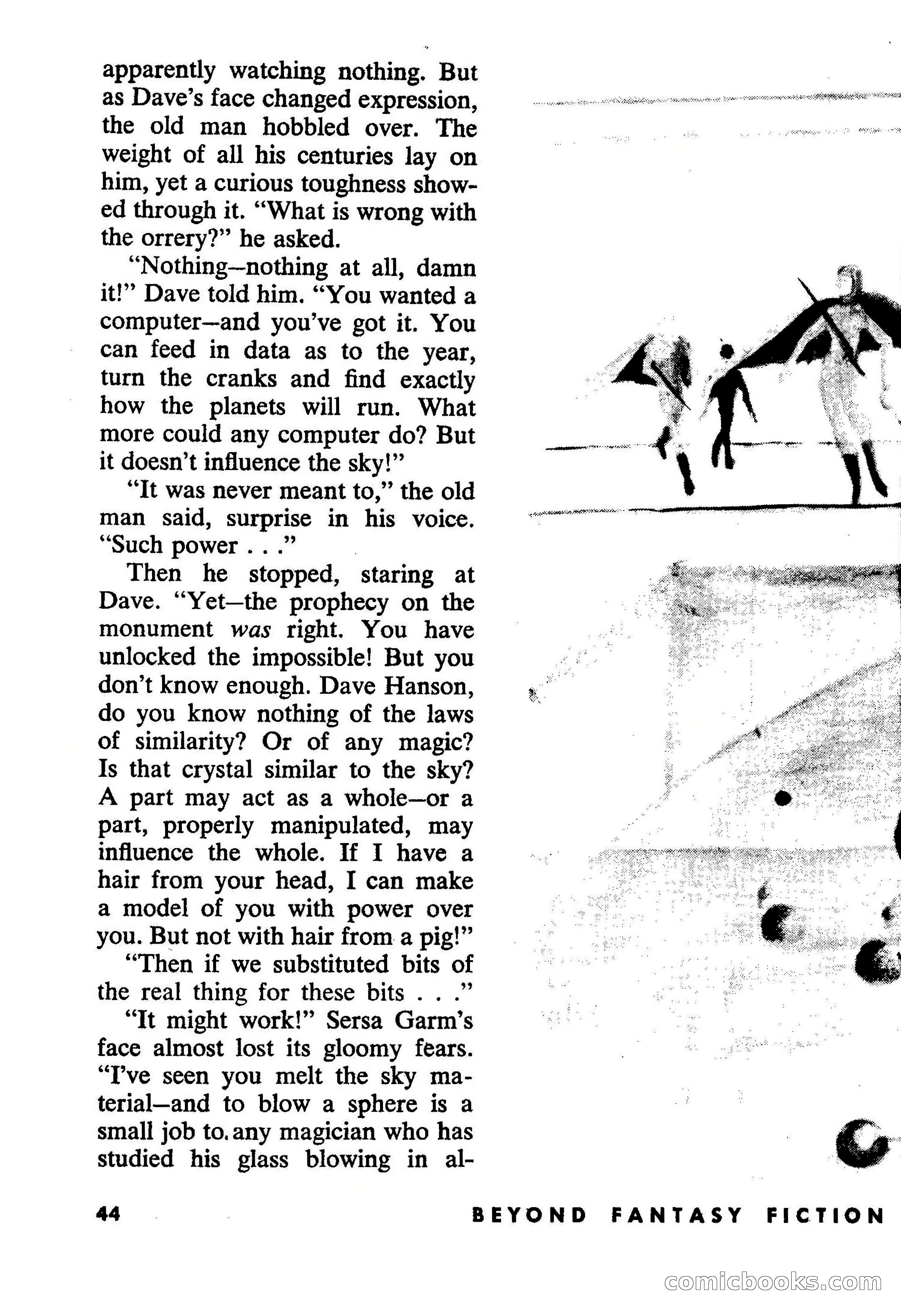 Beyond Fantasy Fiction, July 1954 — page 46 of 164