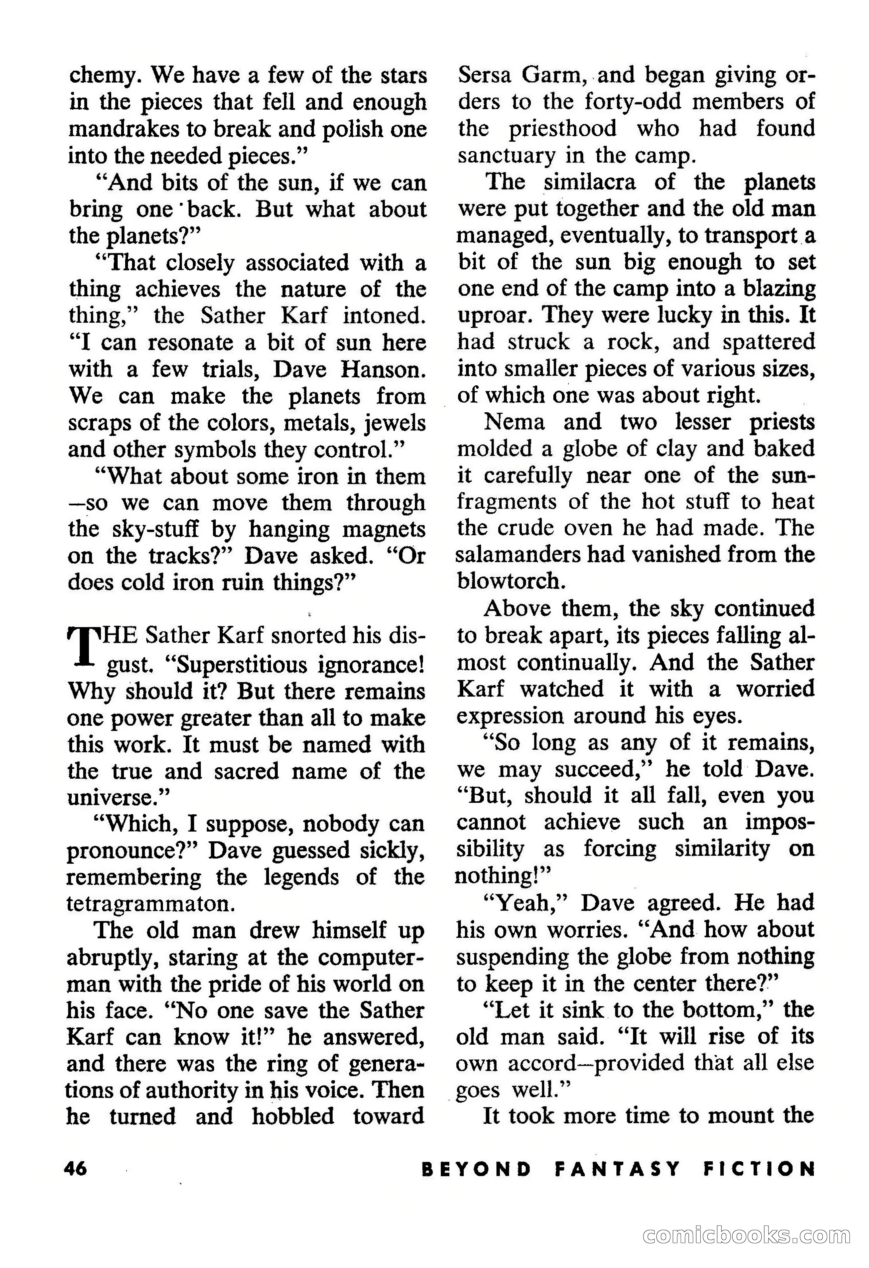 Beyond Fantasy Fiction, July 1954 — page 48 of 164
