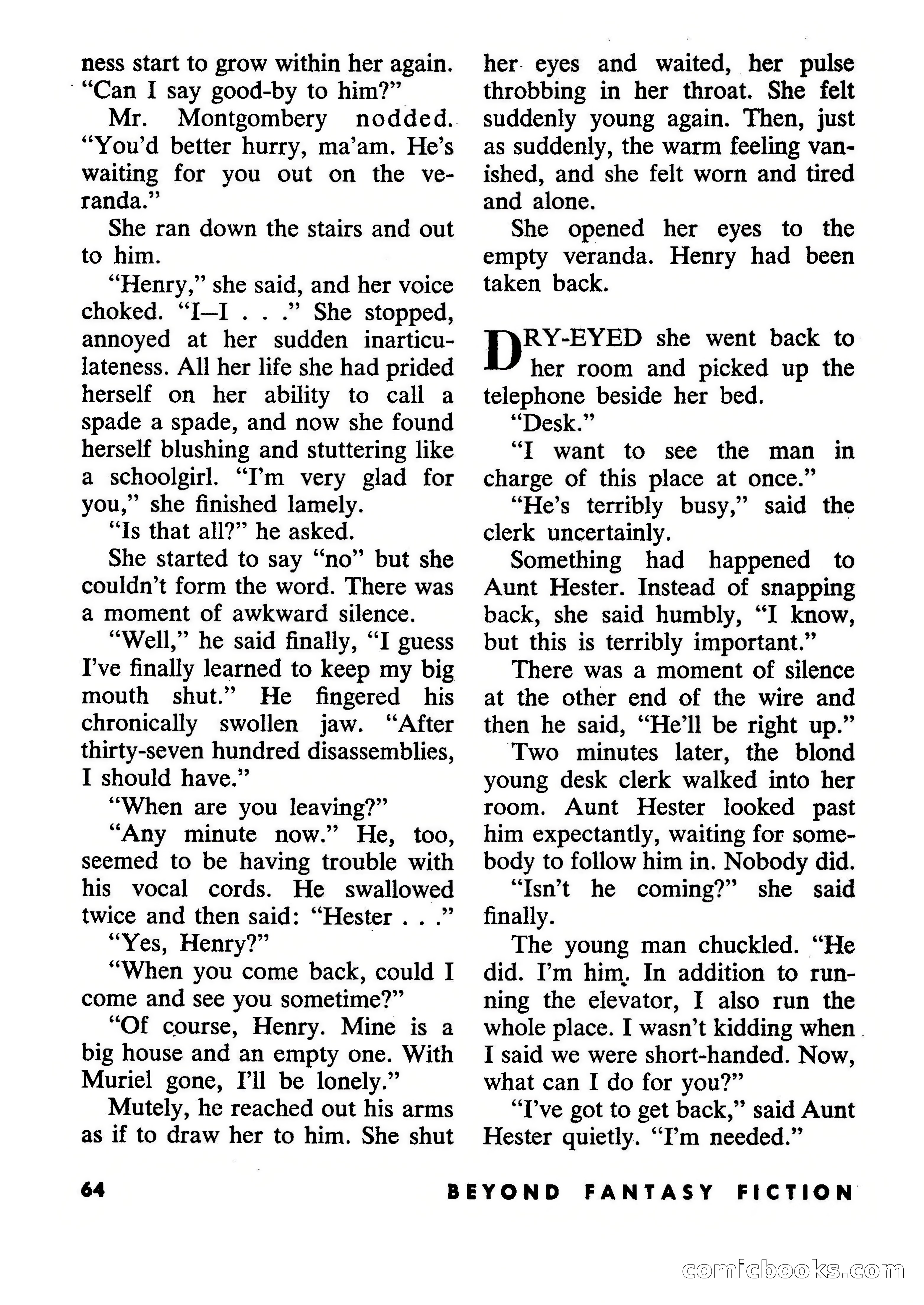 Beyond Fantasy Fiction, July 1954 — page 66 of 164