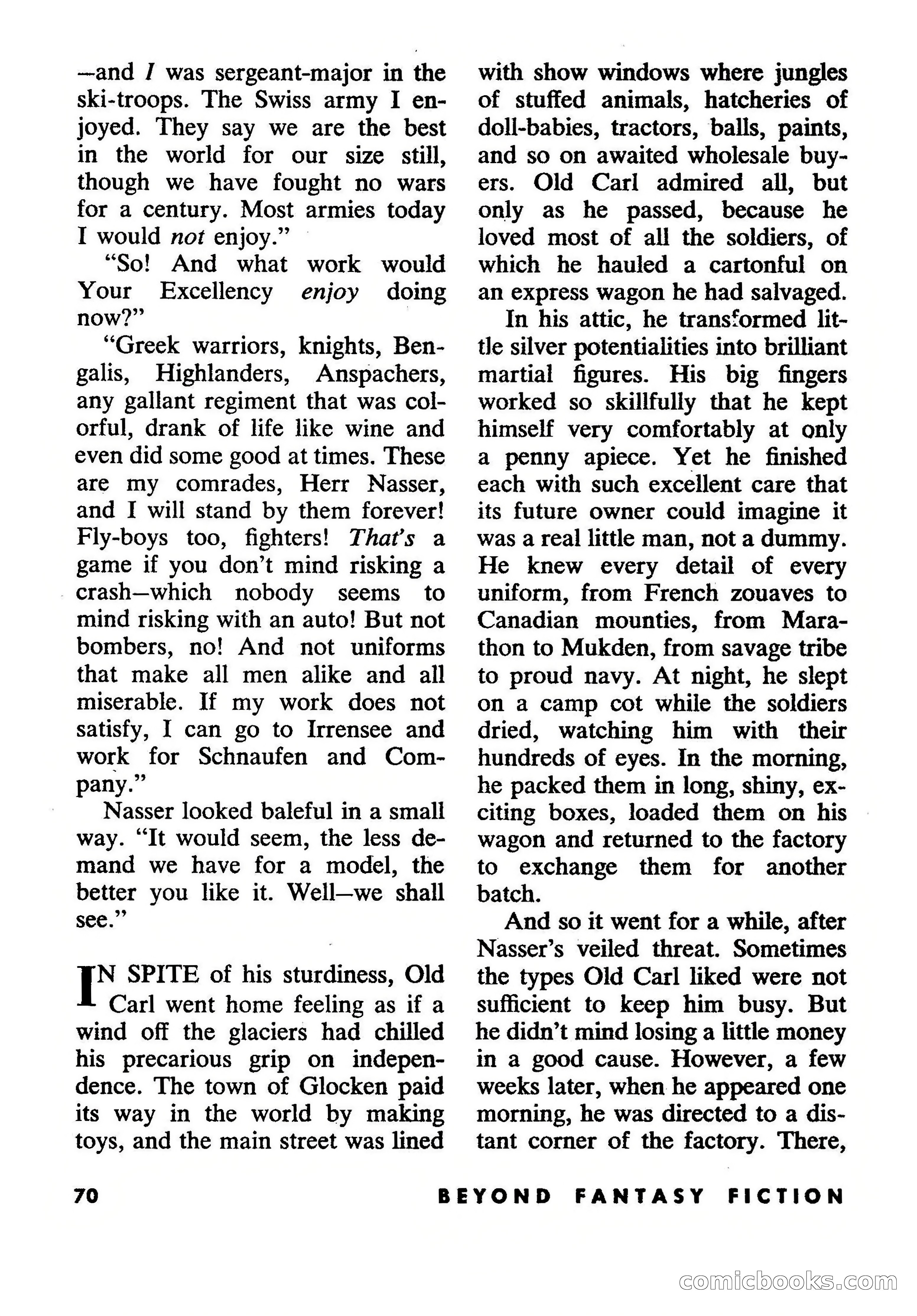 Beyond Fantasy Fiction, July 1954 — page 72 of 164