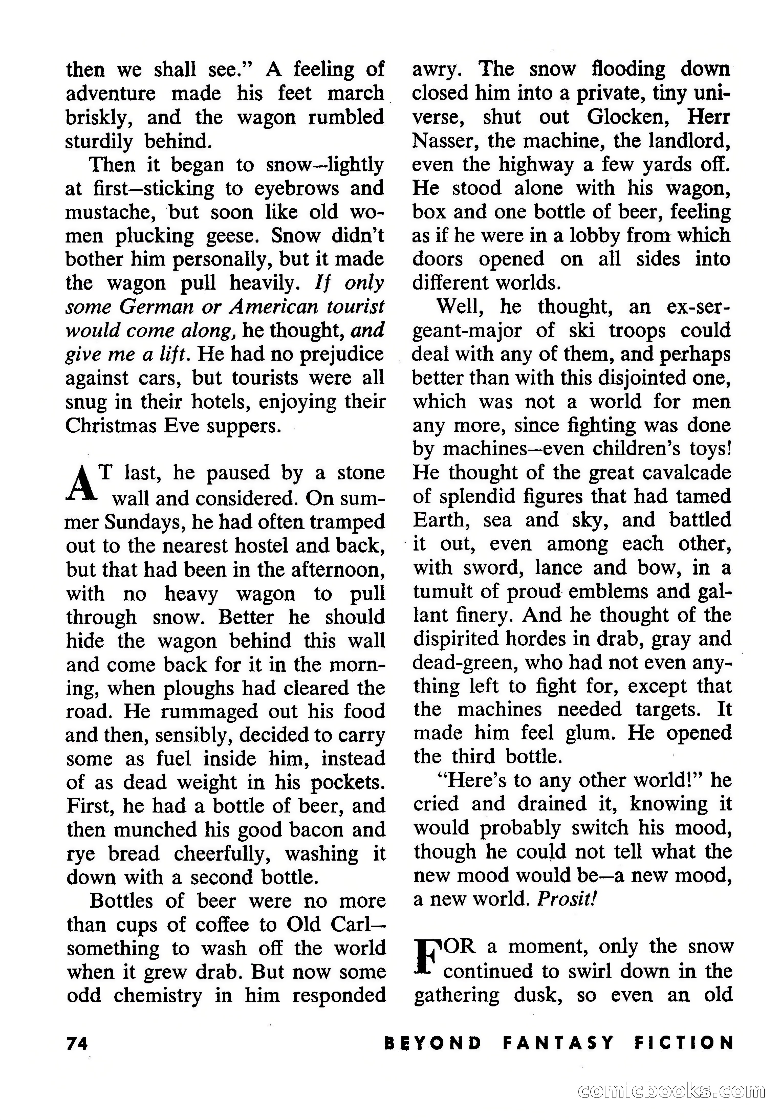 Beyond Fantasy Fiction, July 1954 — page 76 of 164