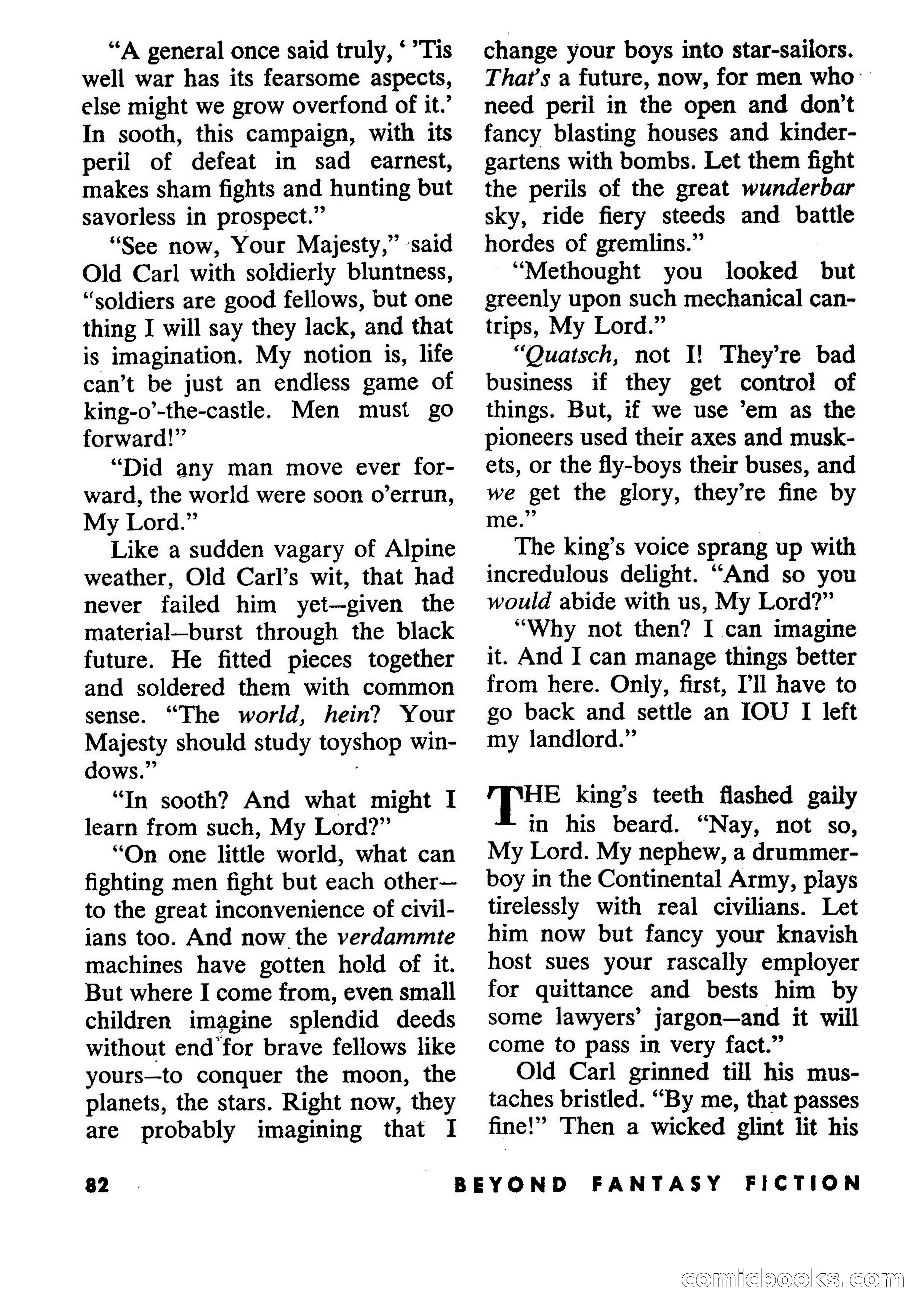 Beyond Fantasy Fiction, July 1954 — page 84 of 164
