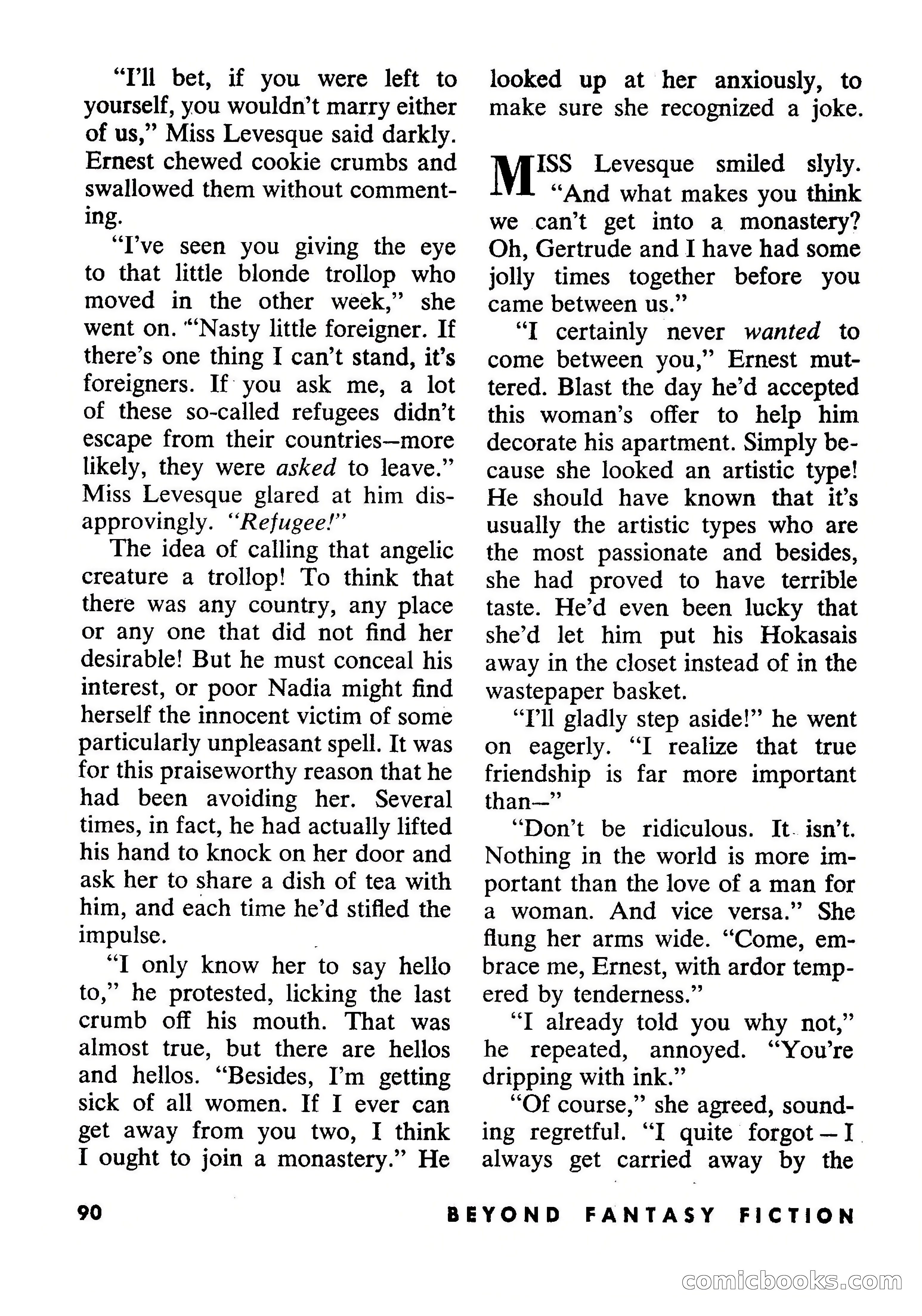 Beyond Fantasy Fiction, July 1954 — page 92 of 164