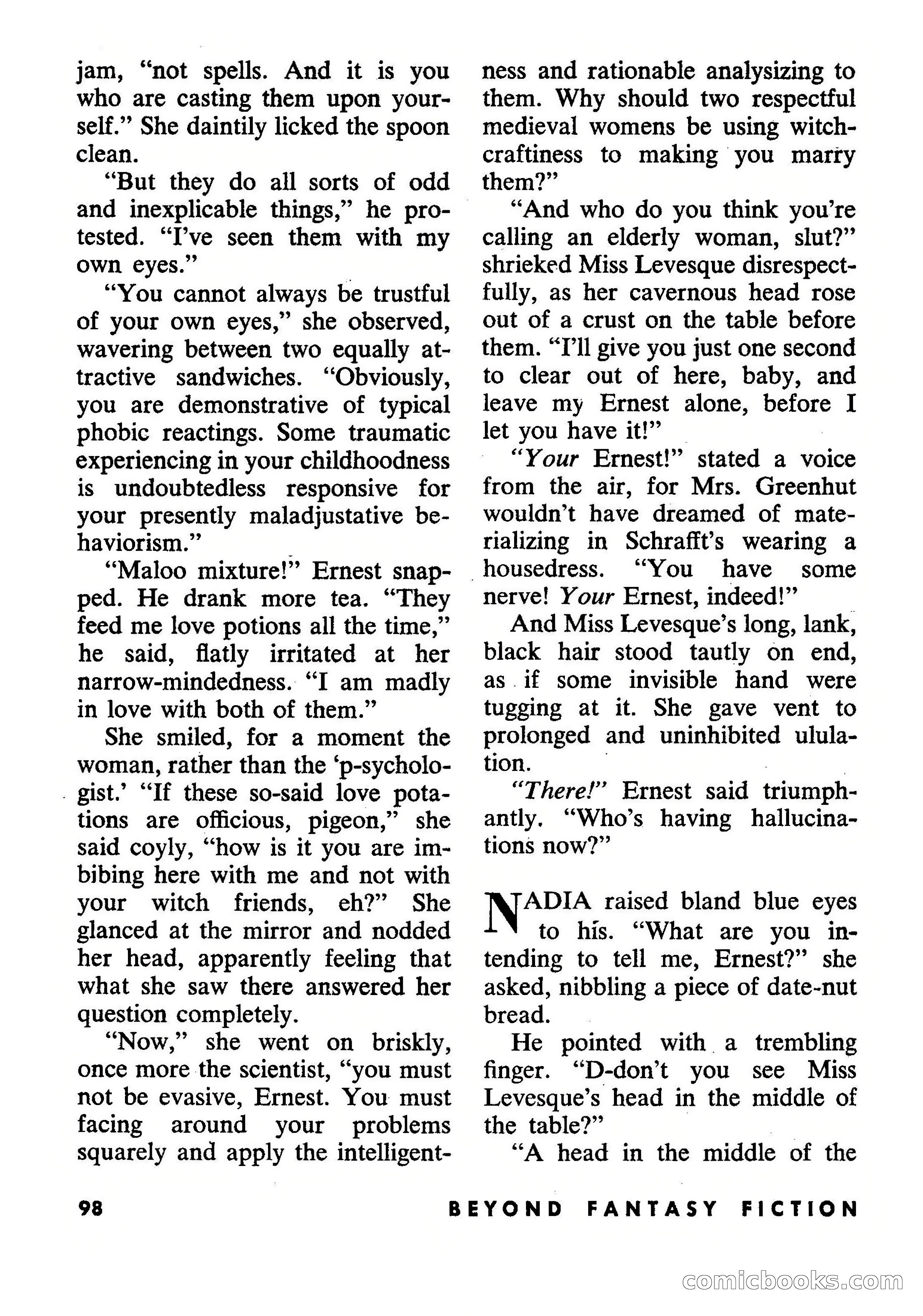 Beyond Fantasy Fiction, July 1954 — page 100 of 164