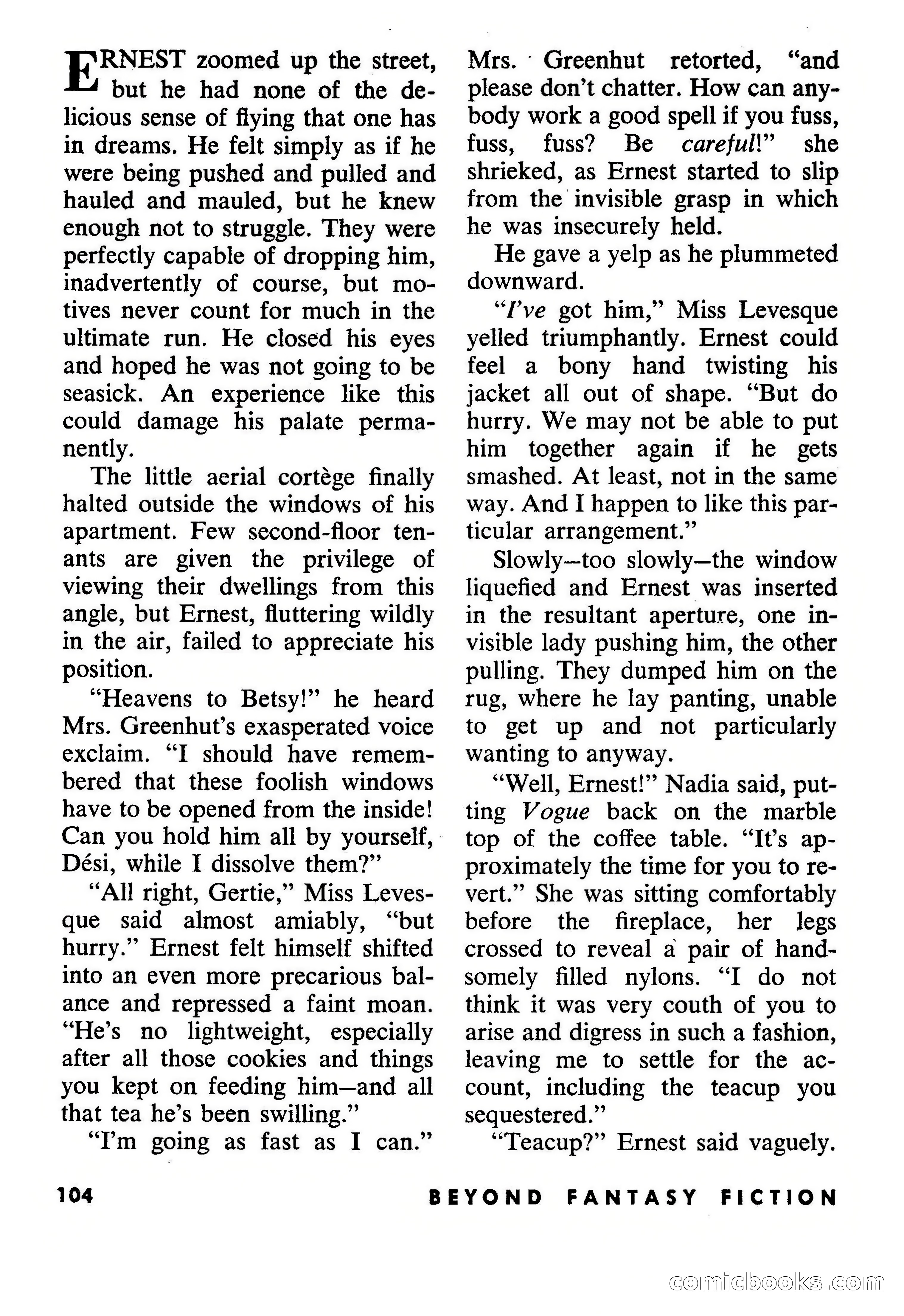 Beyond Fantasy Fiction, July 1954 — page 106 of 164
