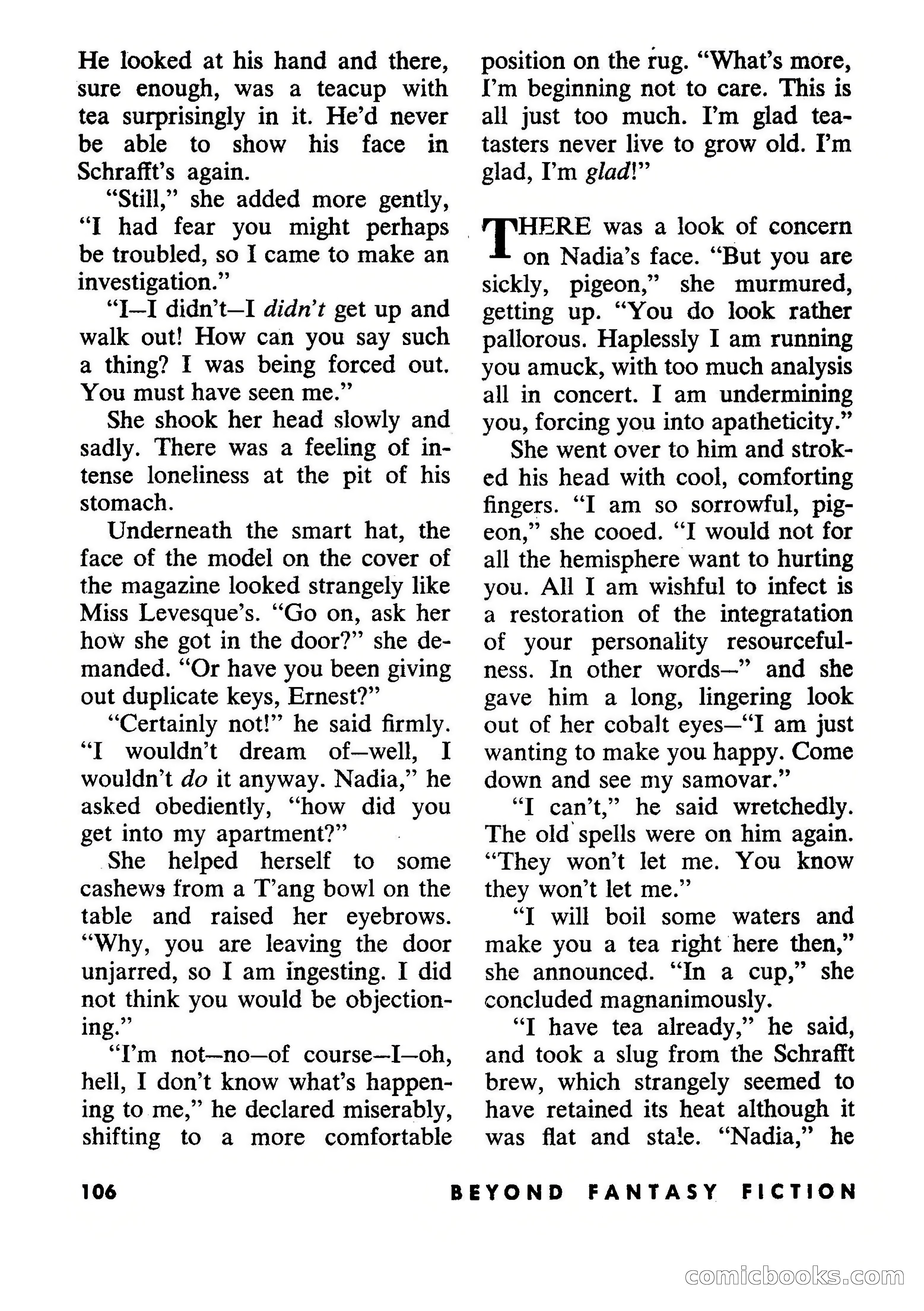 Beyond Fantasy Fiction, July 1954 — page 108 of 164