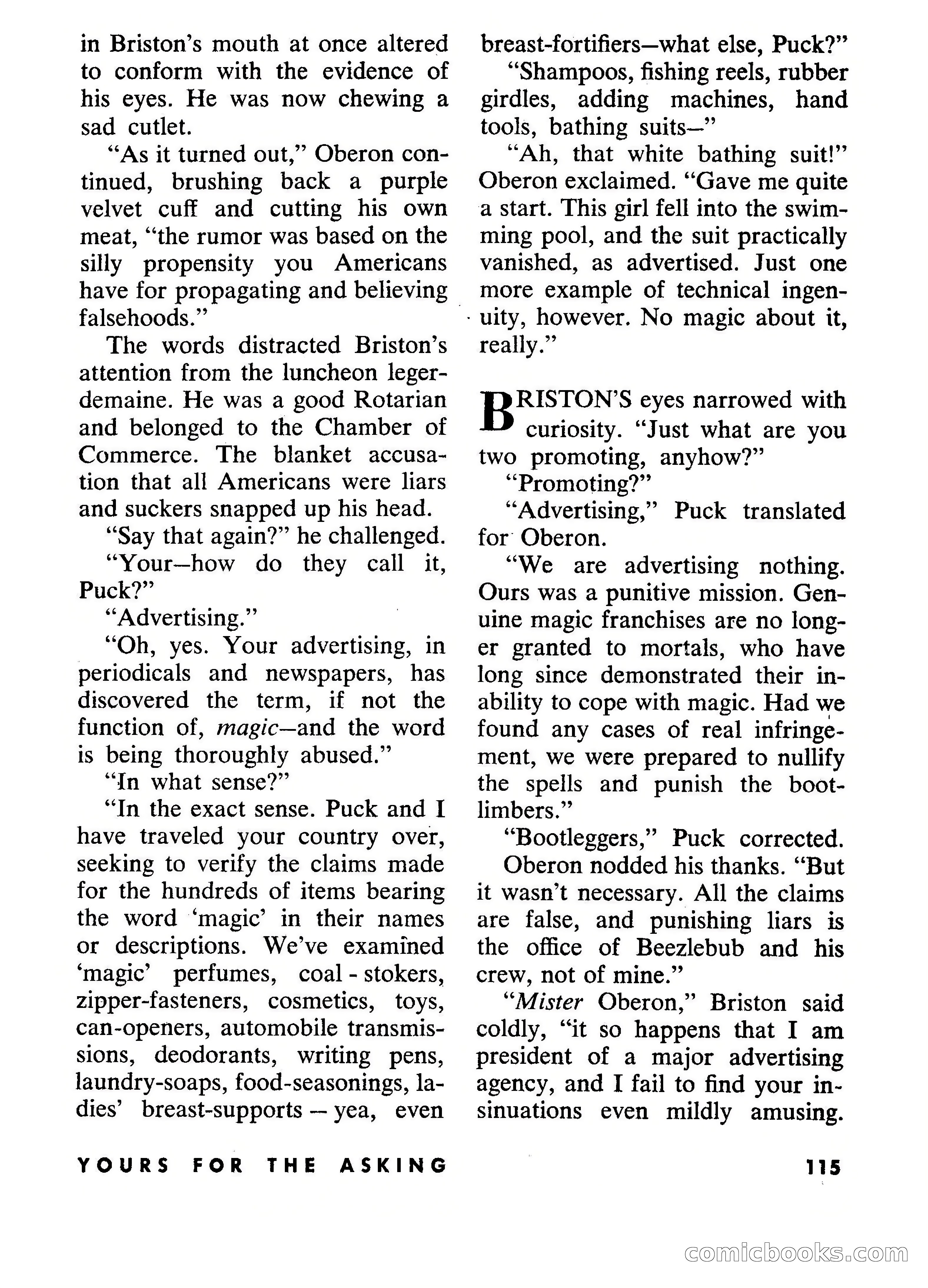 Beyond Fantasy Fiction, July 1954 — page 117 of 164