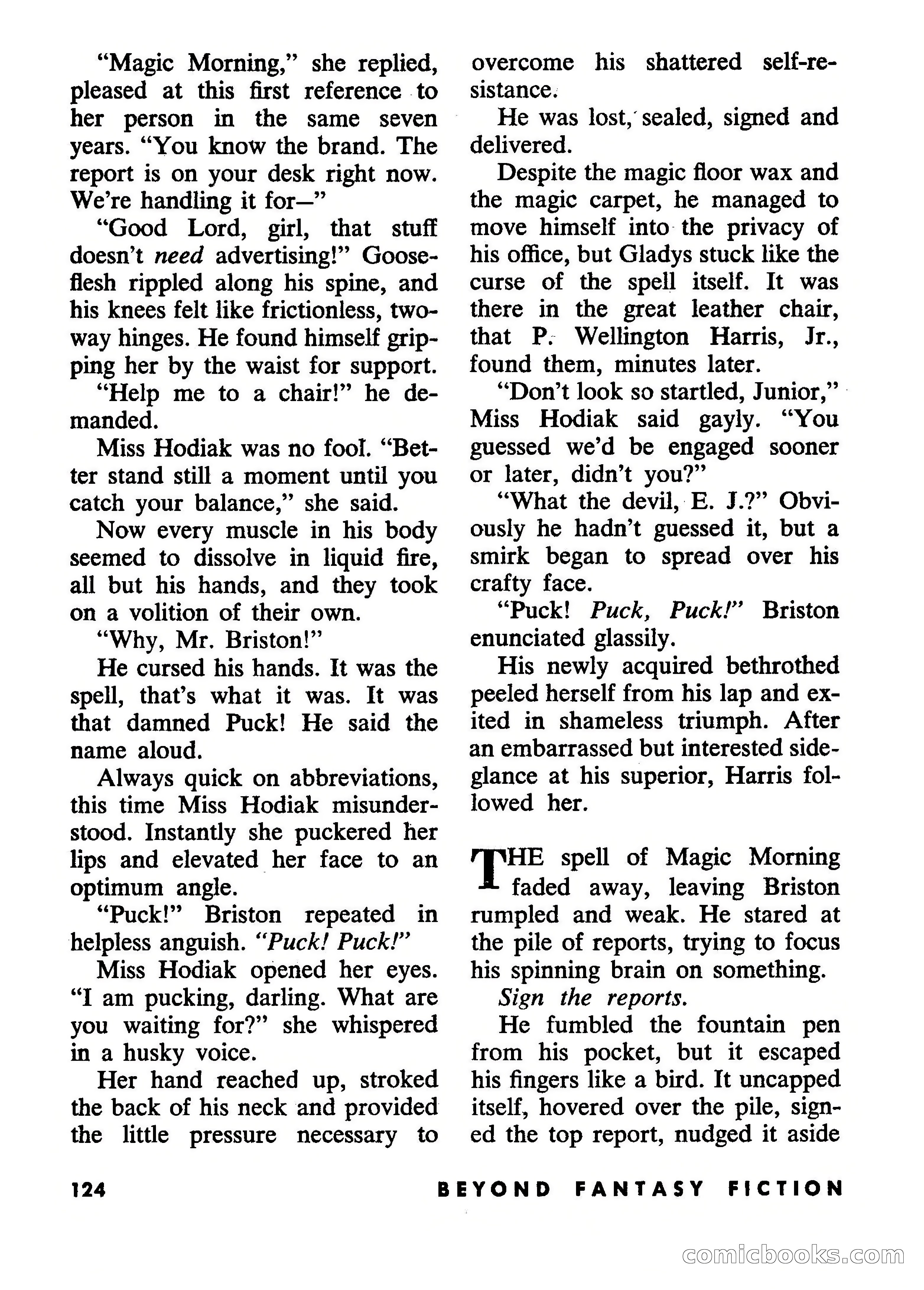Beyond Fantasy Fiction, July 1954 — page 126 of 164