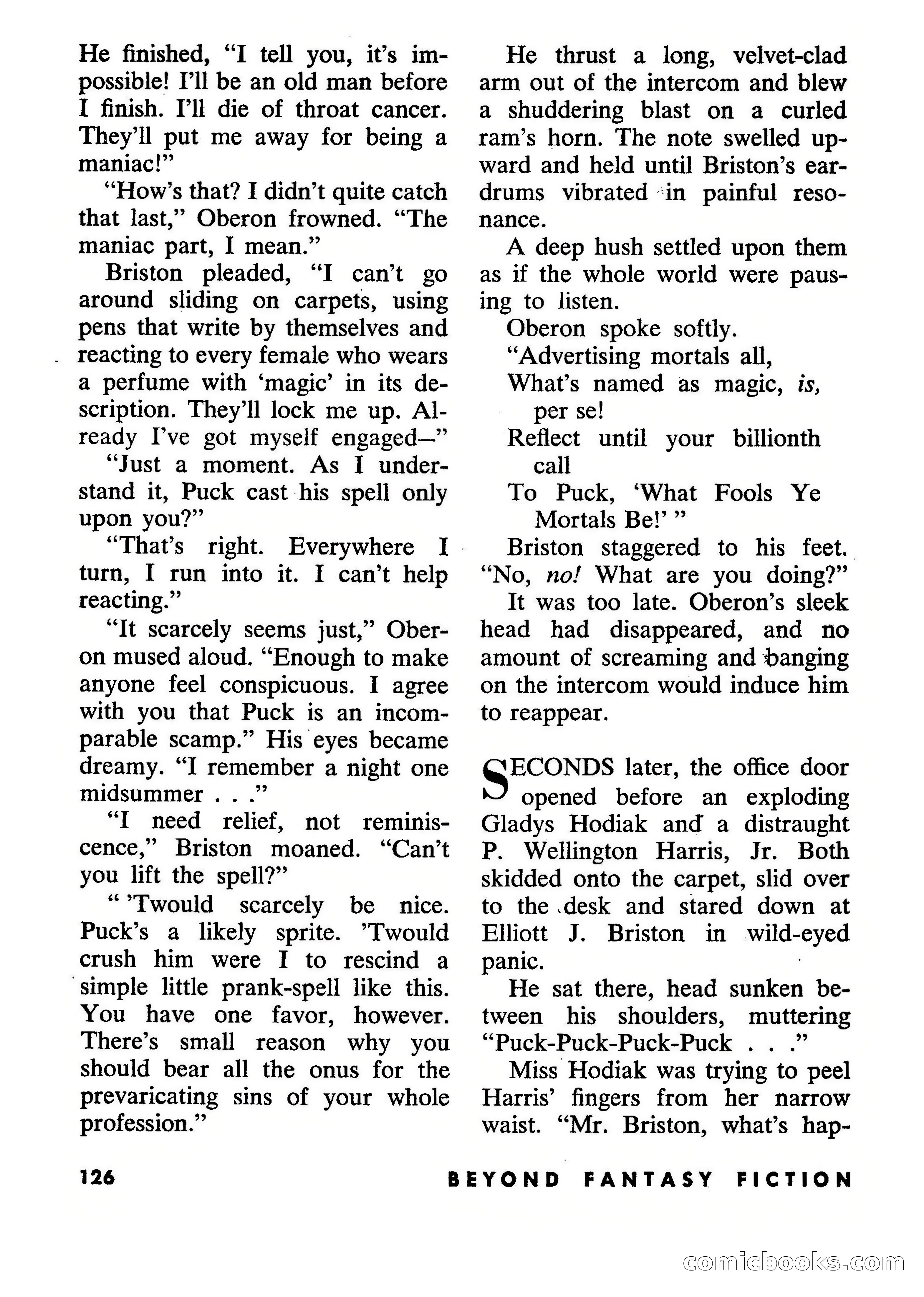 Beyond Fantasy Fiction, July 1954 — page 128 of 164