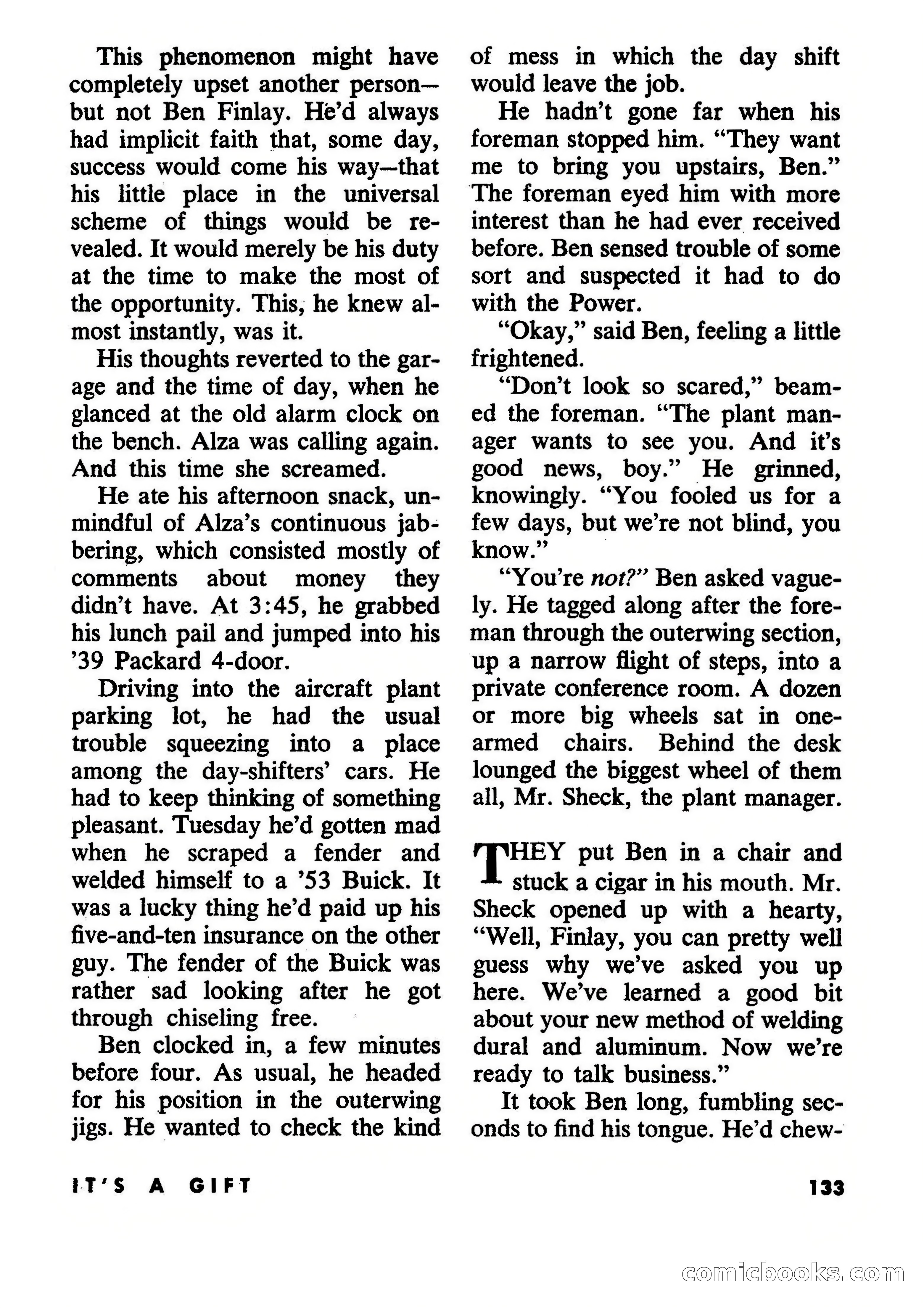 Beyond Fantasy Fiction, July 1954 — page 135 of 164