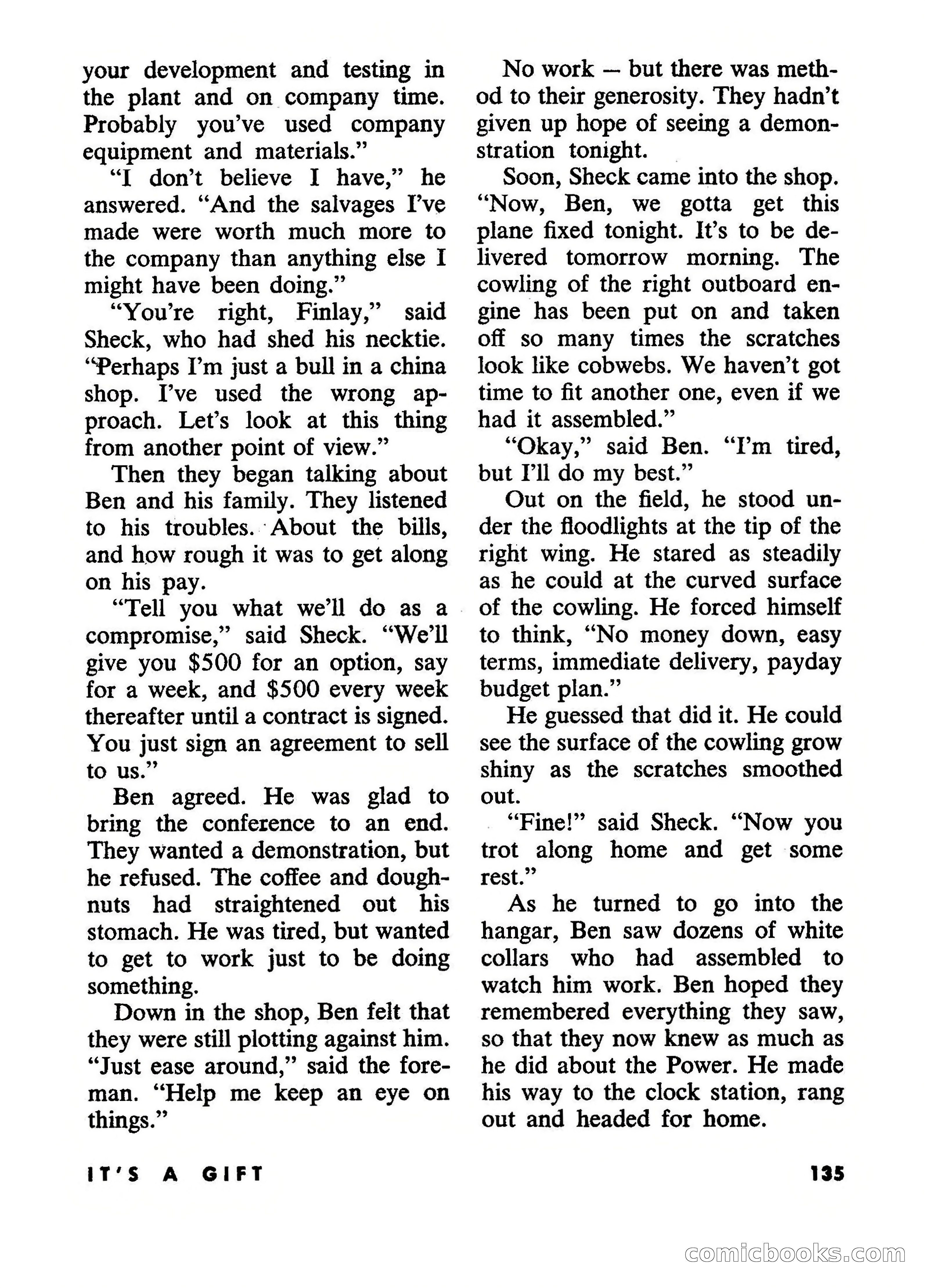 Beyond Fantasy Fiction, July 1954 — page 137 of 164