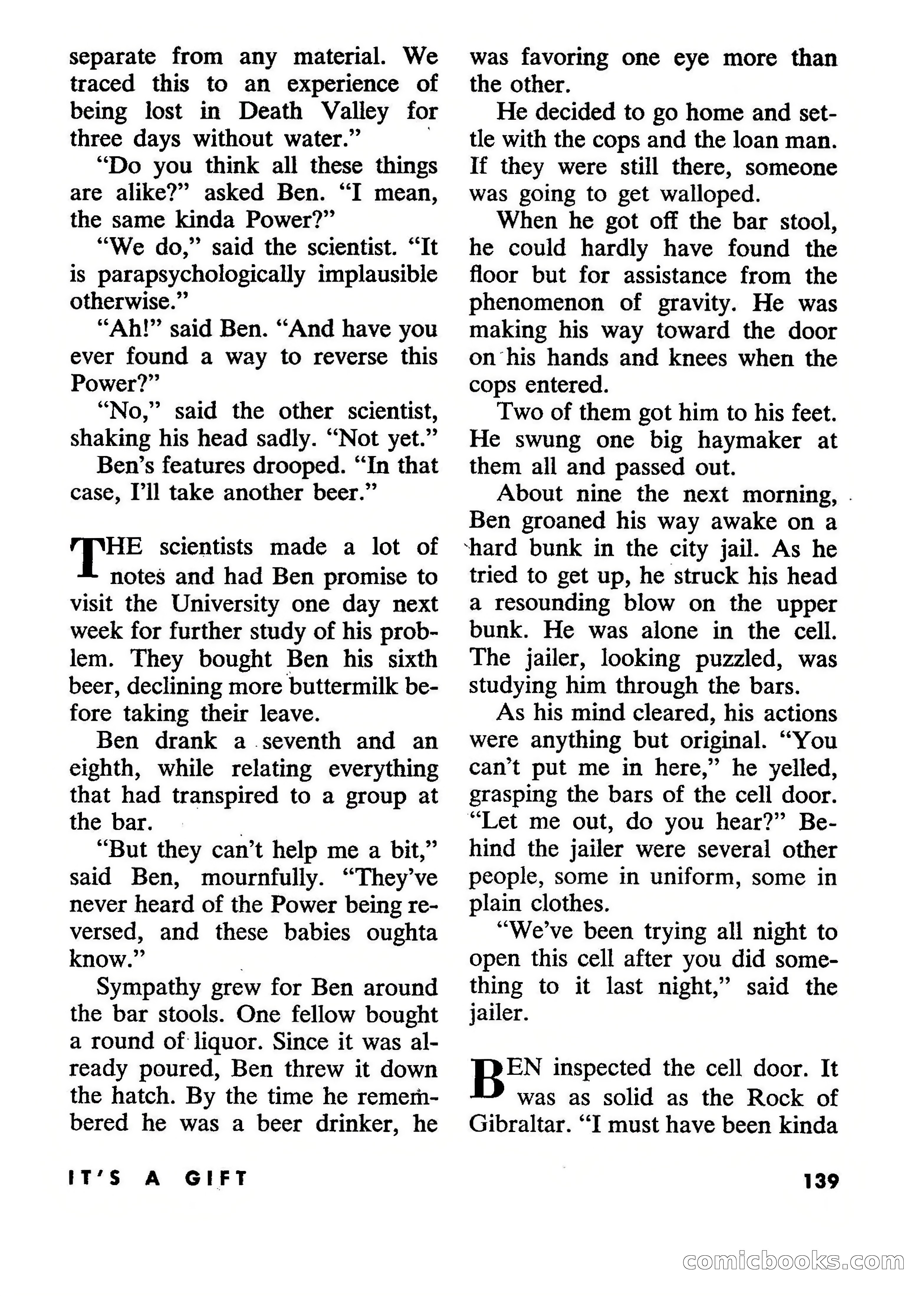Beyond Fantasy Fiction, July 1954 — page 141 of 164