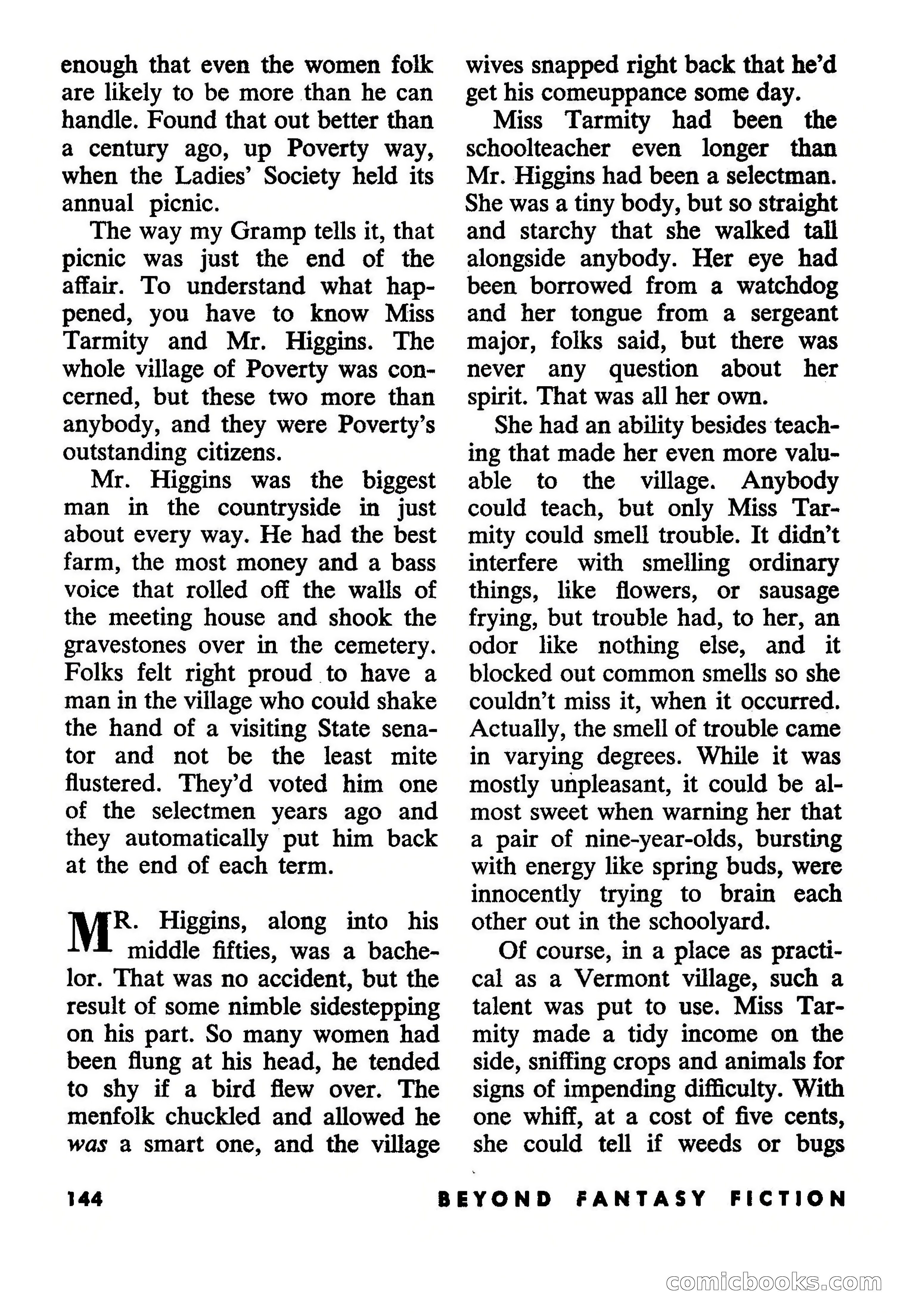 Beyond Fantasy Fiction, July 1954 — page 146 of 164