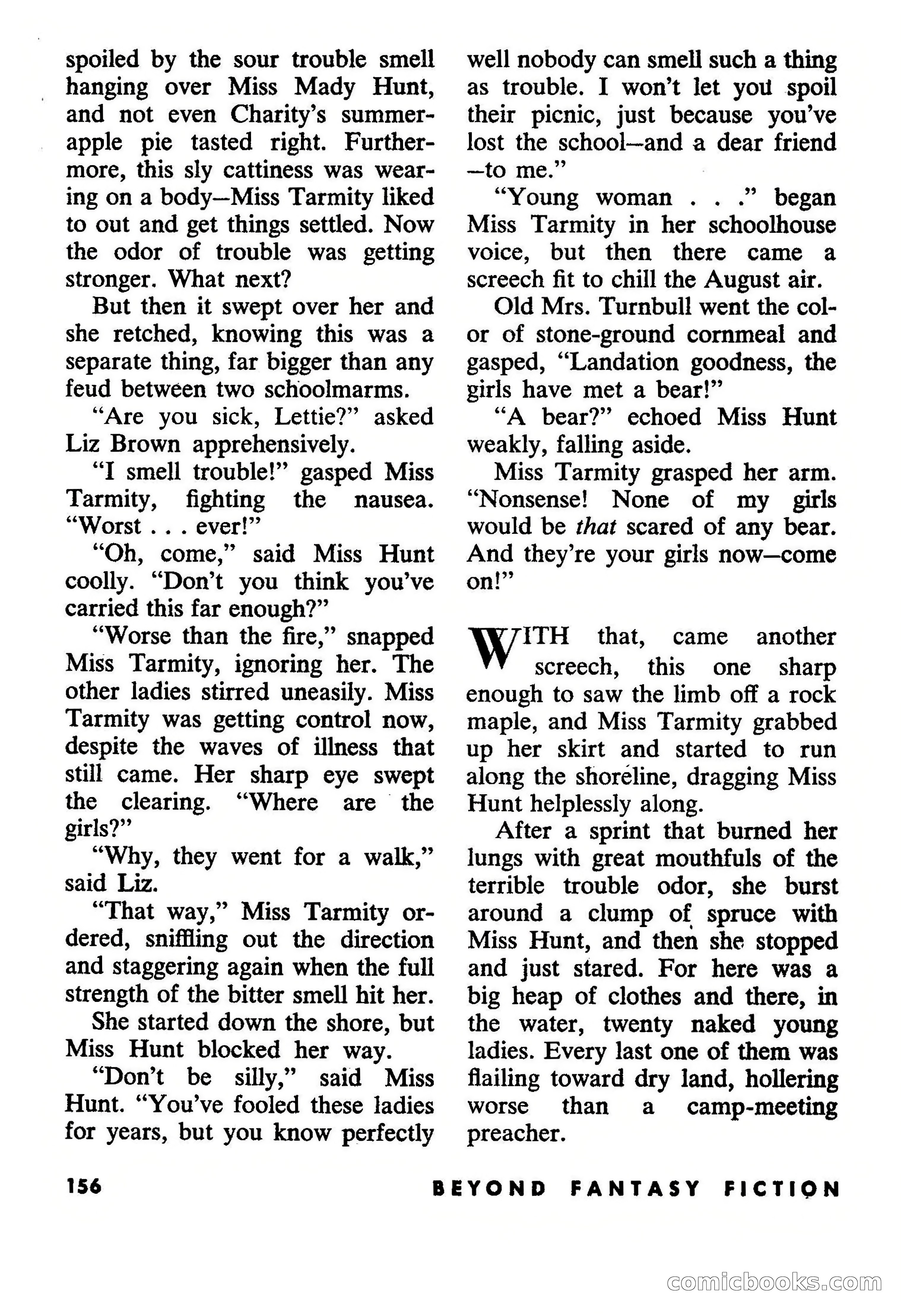 Beyond Fantasy Fiction, July 1954 — page 158 of 164