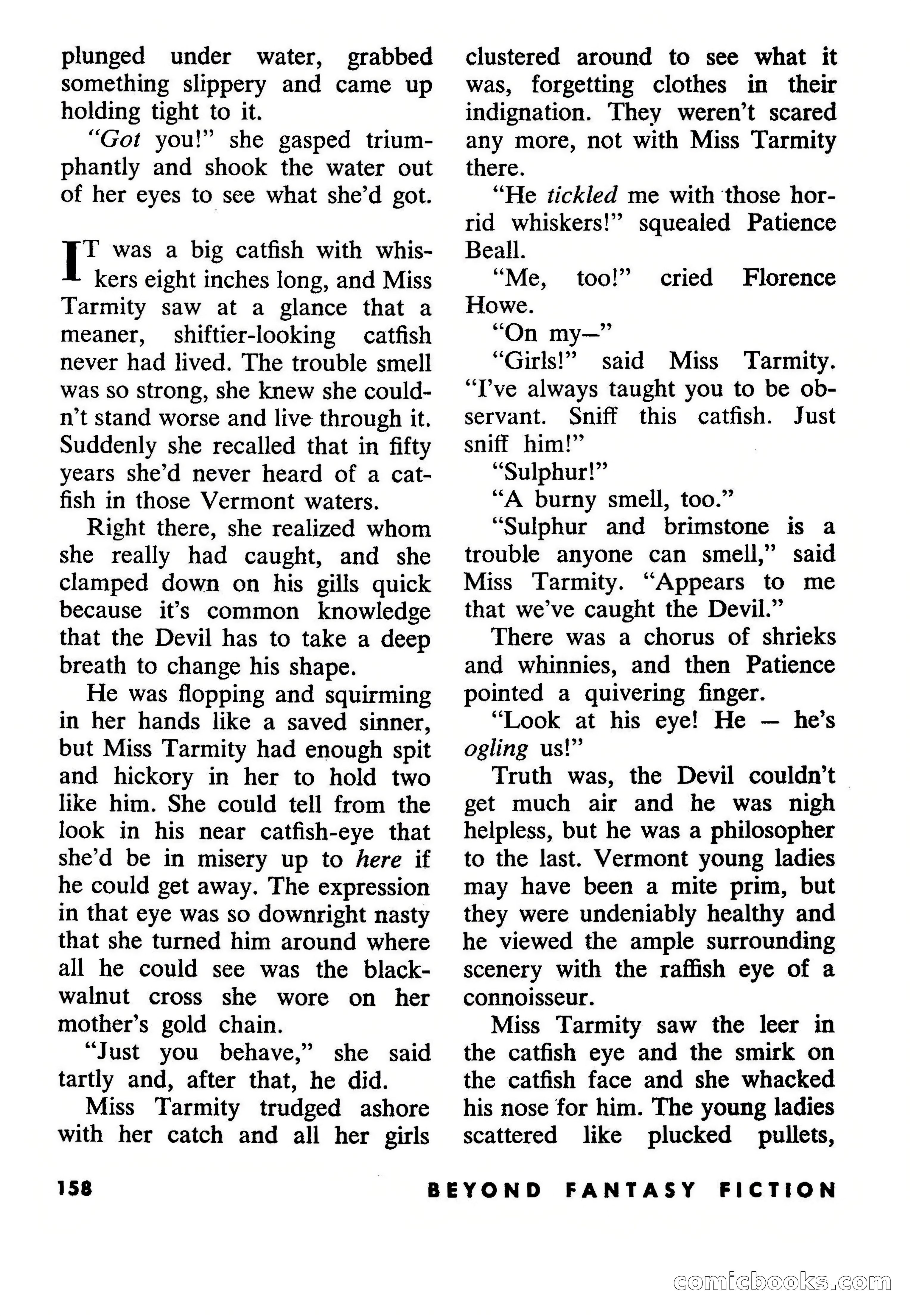 Beyond Fantasy Fiction, July 1954 — page 160 of 164