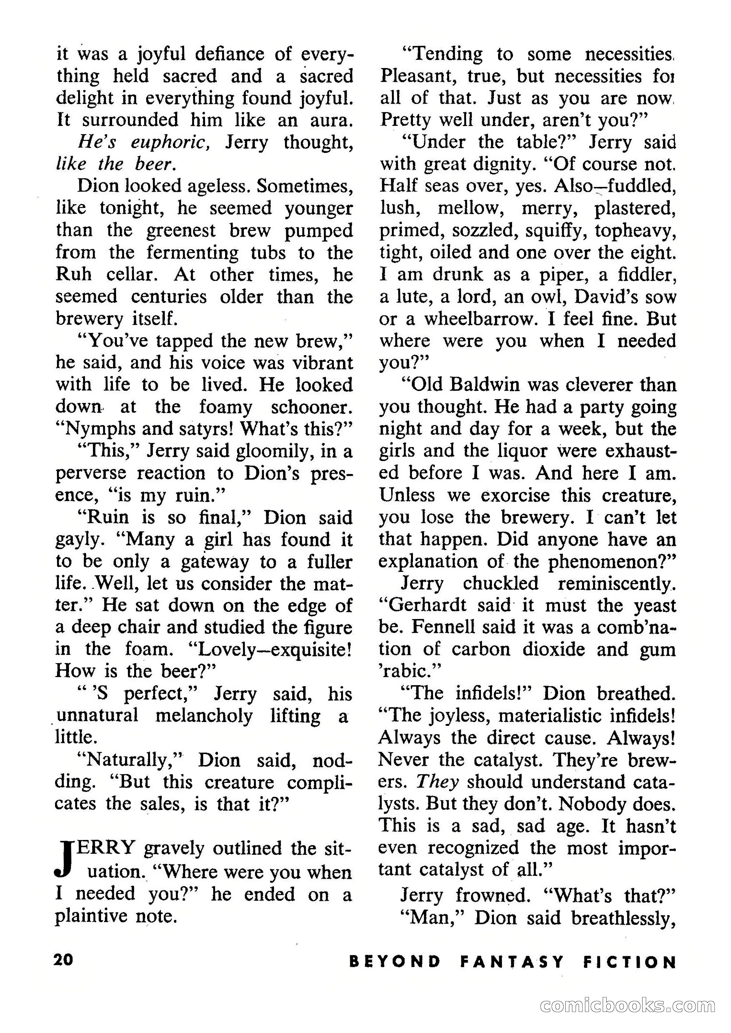Beyond Fantasy Fiction, September 1954 — page 22 of 132
