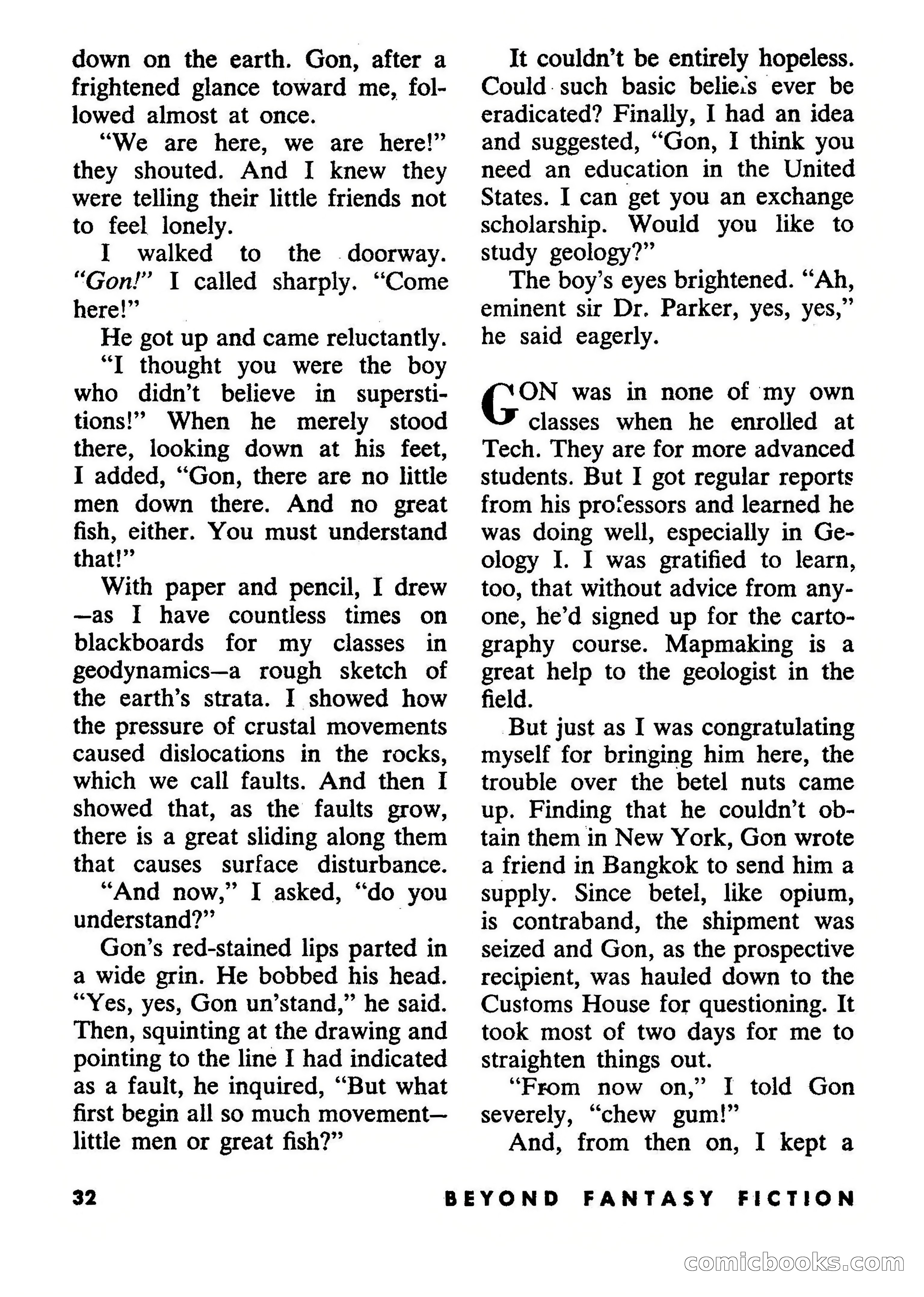 Beyond Fantasy Fiction, September 1954 — page 34 of 132