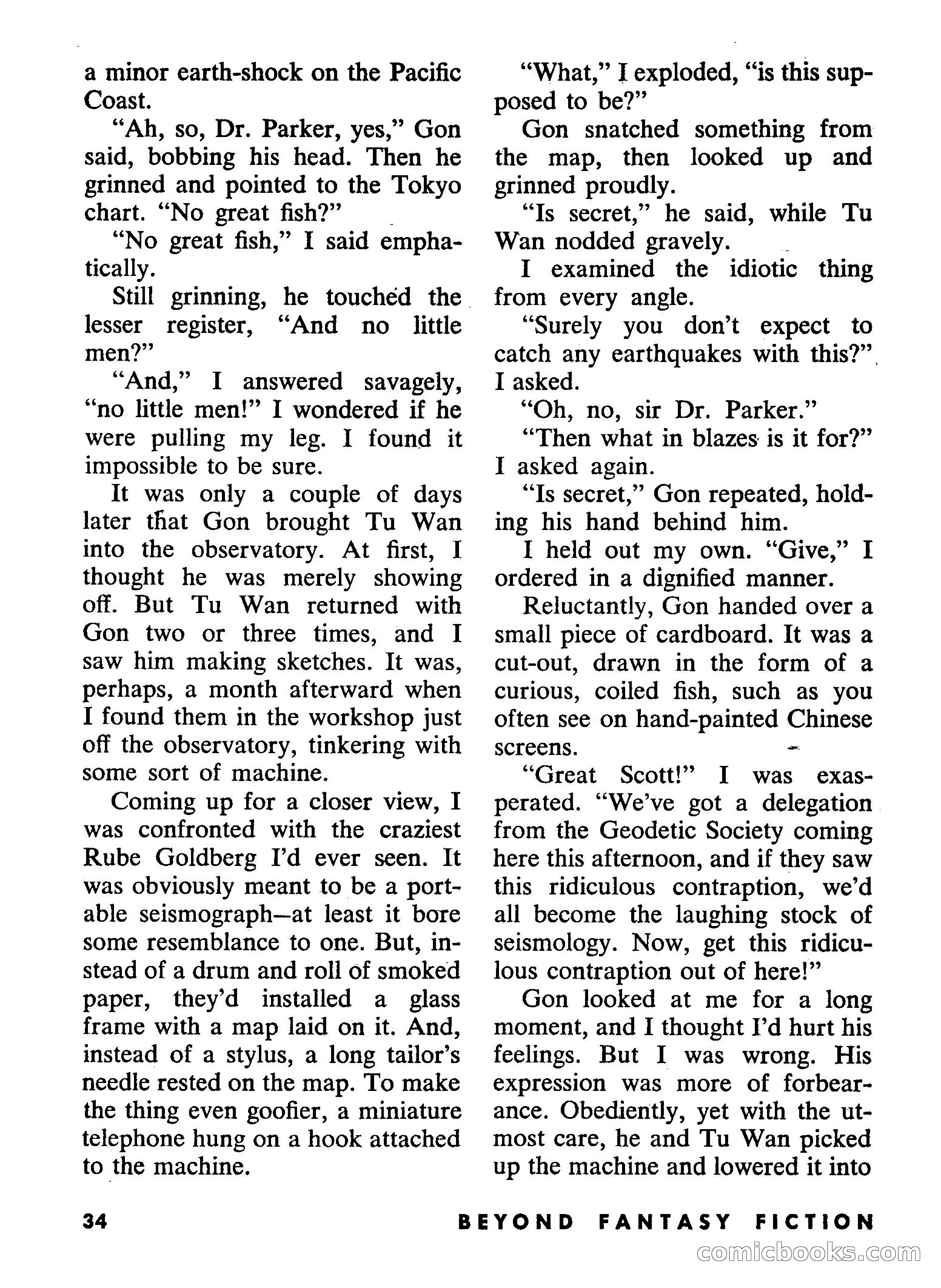 Beyond Fantasy Fiction, September 1954 — page 36 of 132