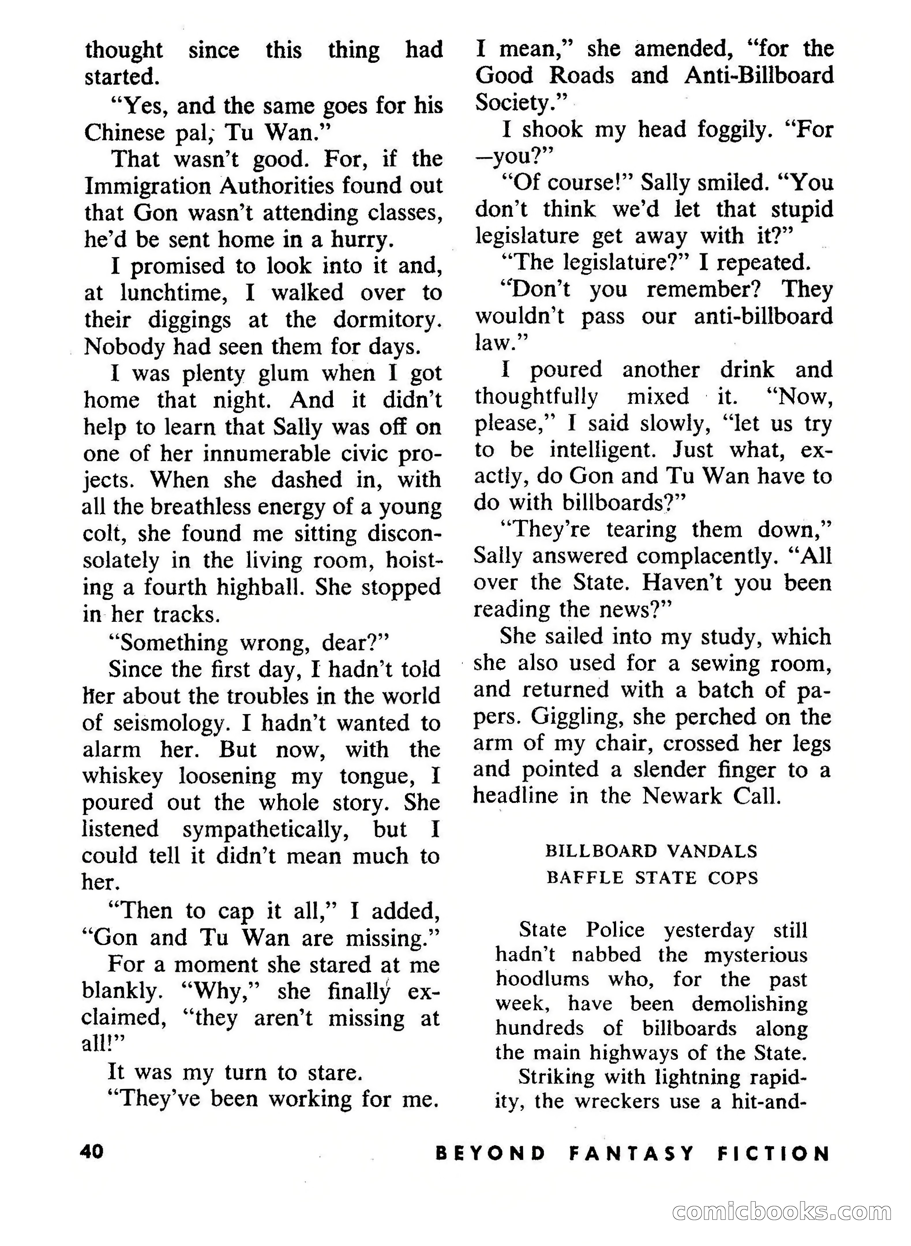Beyond Fantasy Fiction, September 1954 — page 42 of 132