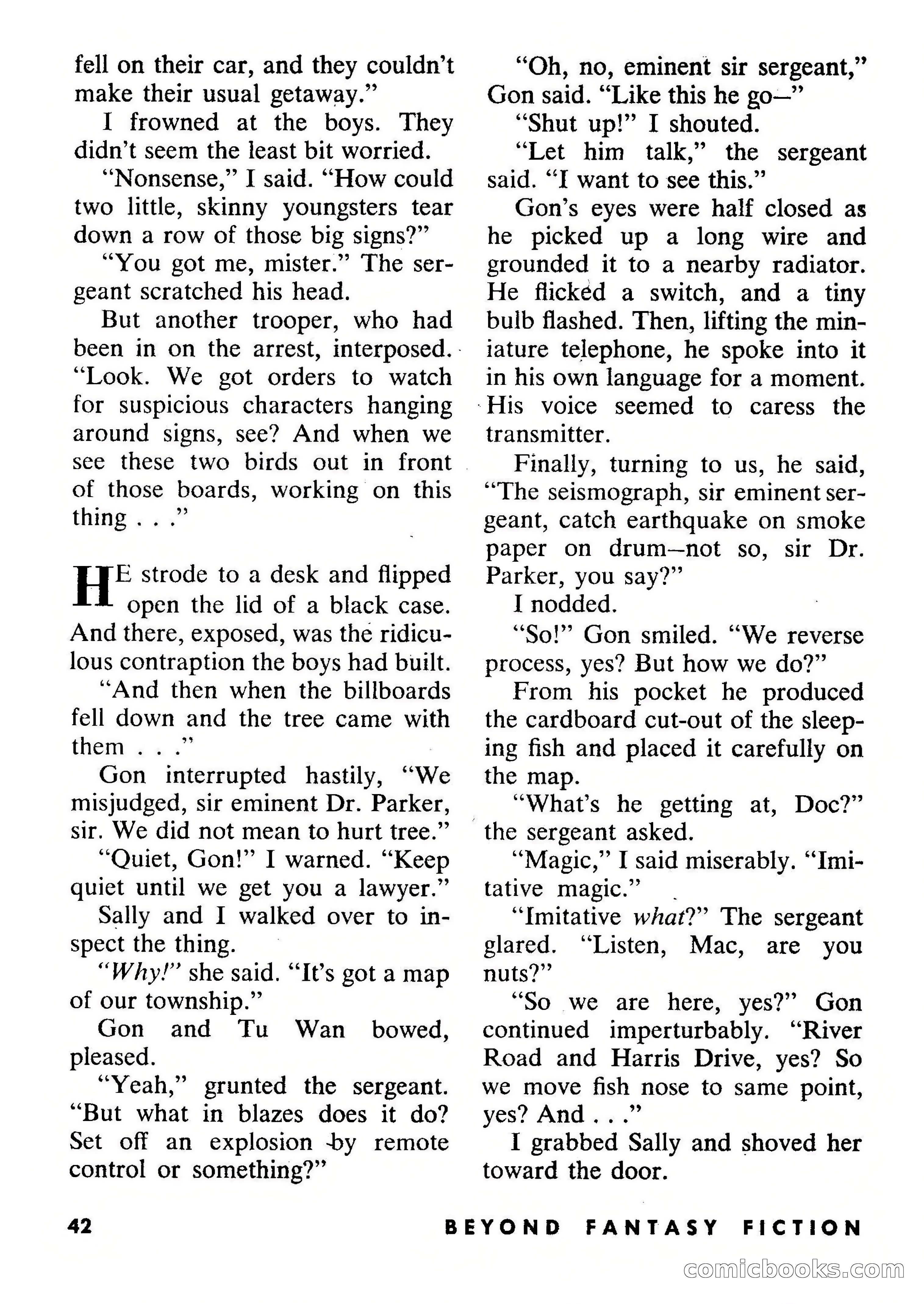Beyond Fantasy Fiction, September 1954 — page 44 of 132