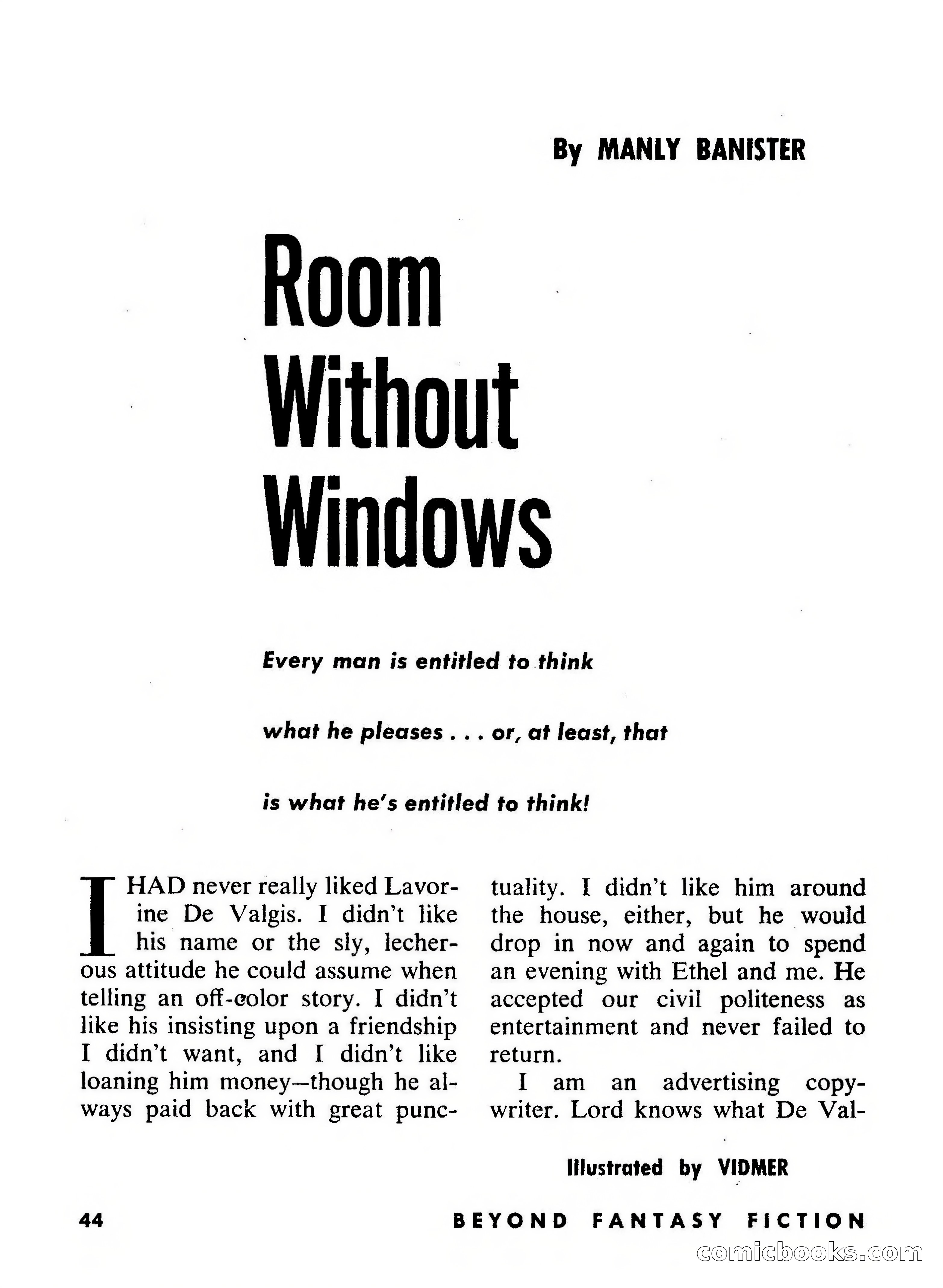 Beyond Fantasy Fiction, September 1954 — page 46 of 132