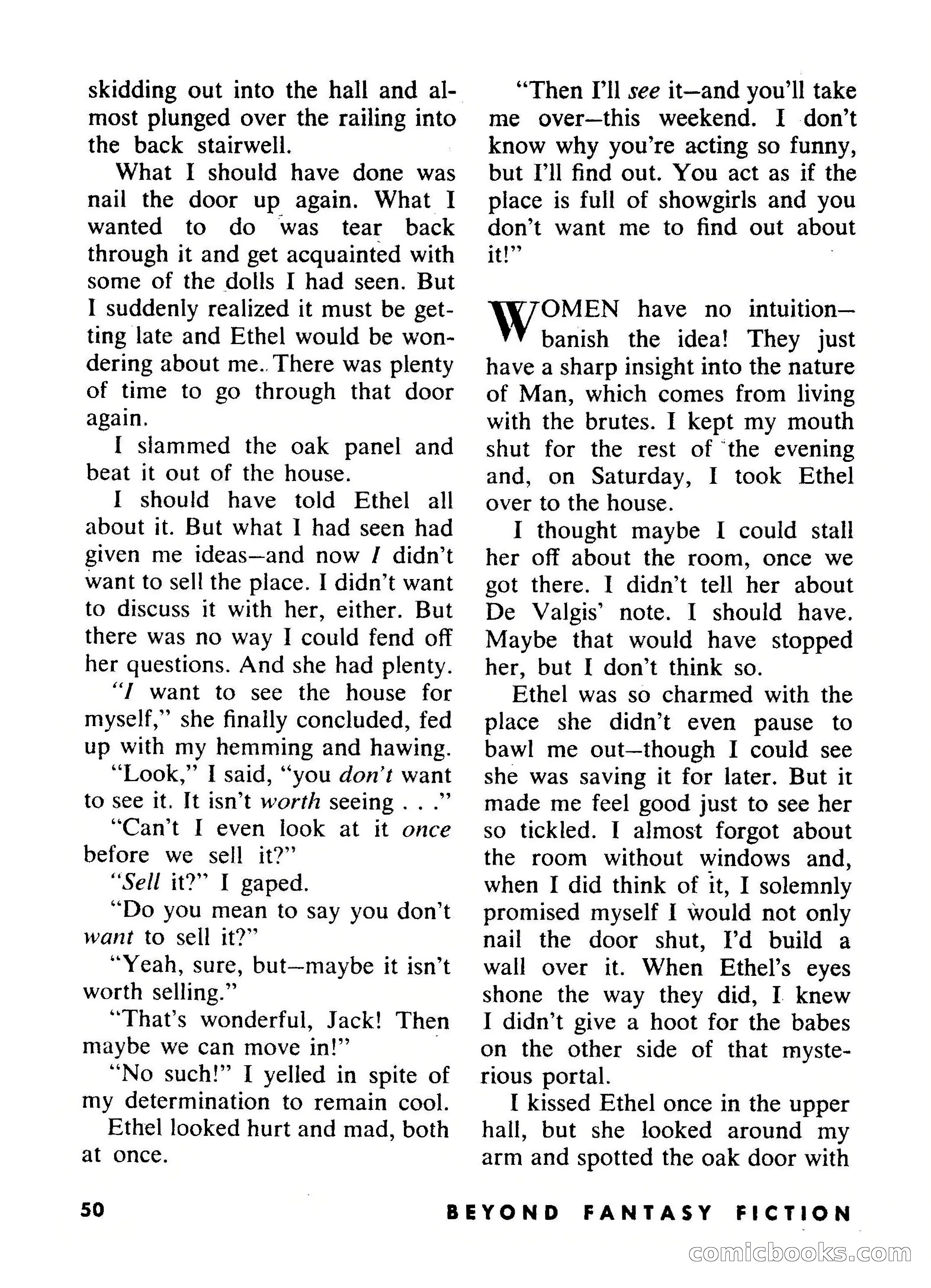 Beyond Fantasy Fiction, September 1954 — page 52 of 132