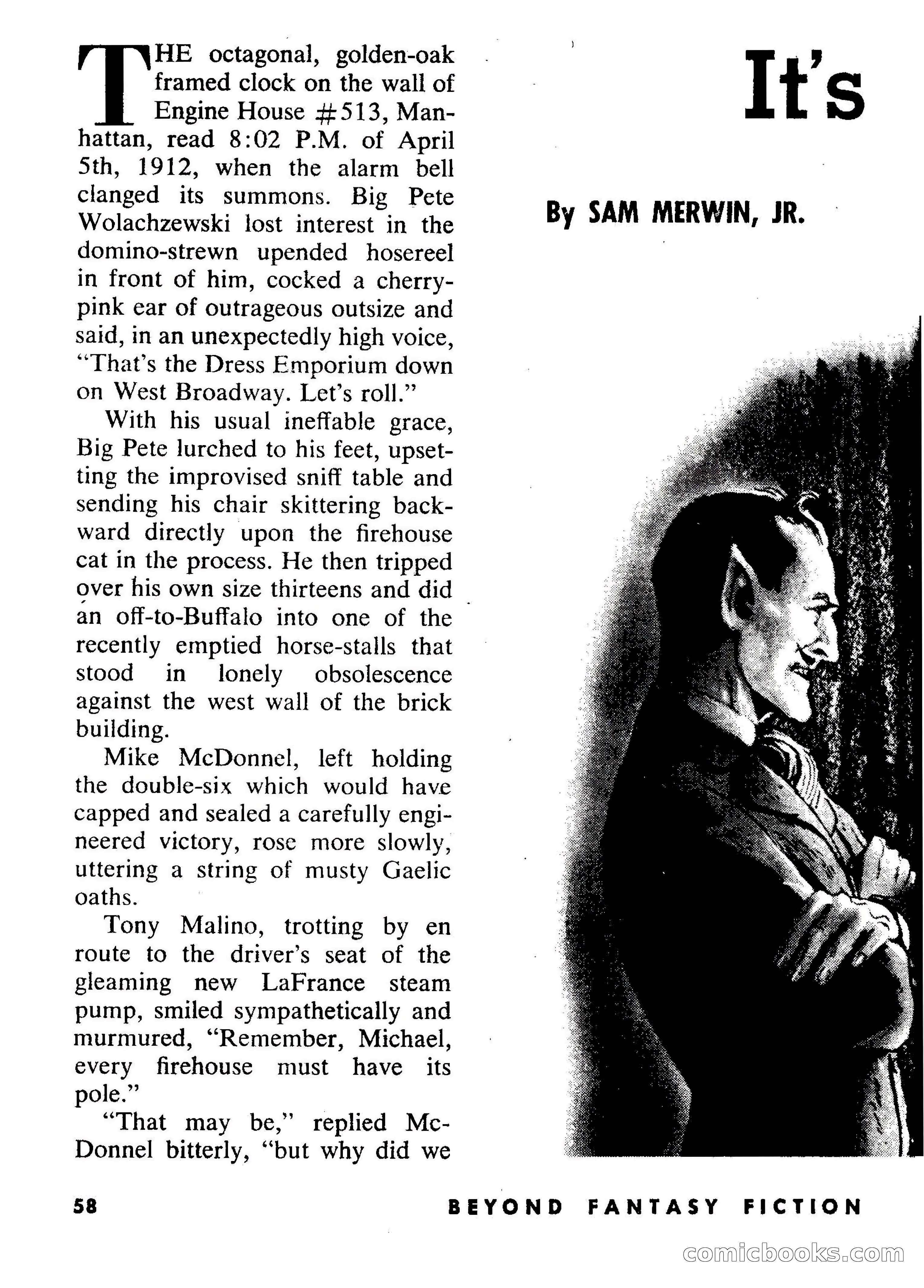 Beyond Fantasy Fiction, September 1954 — page 60 of 132