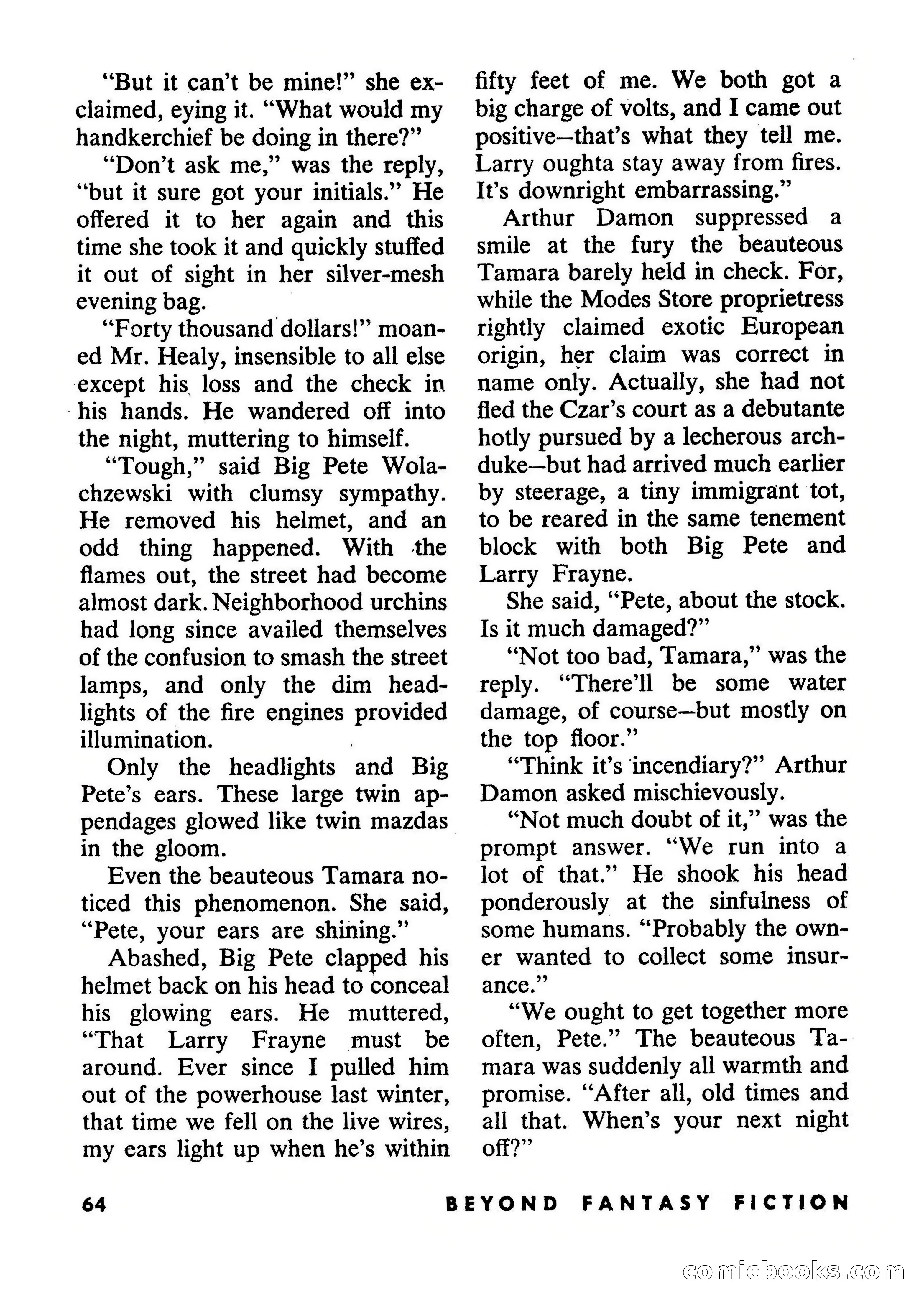 Beyond Fantasy Fiction, September 1954 — page 66 of 132