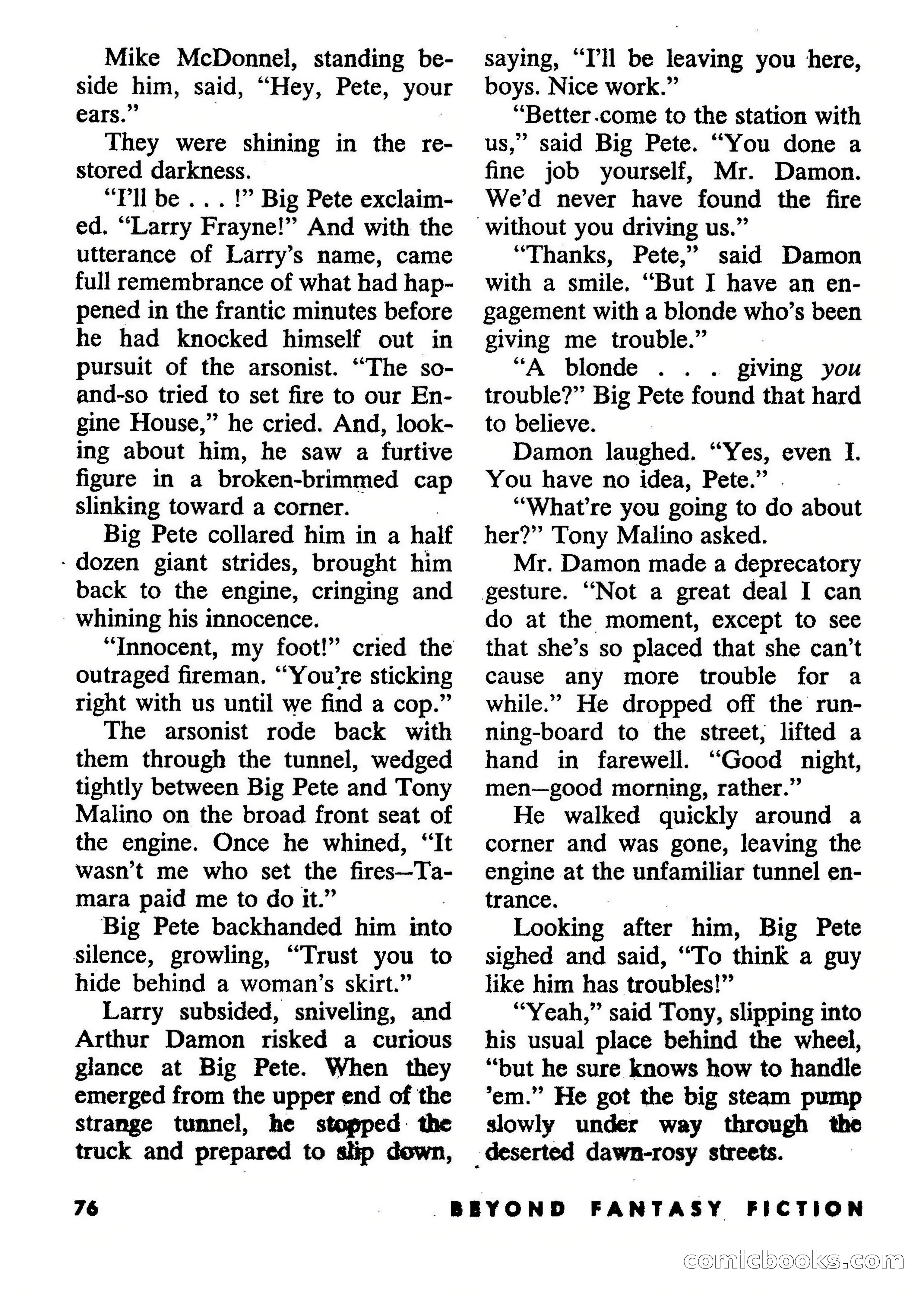 Beyond Fantasy Fiction, September 1954 — page 78 of 132