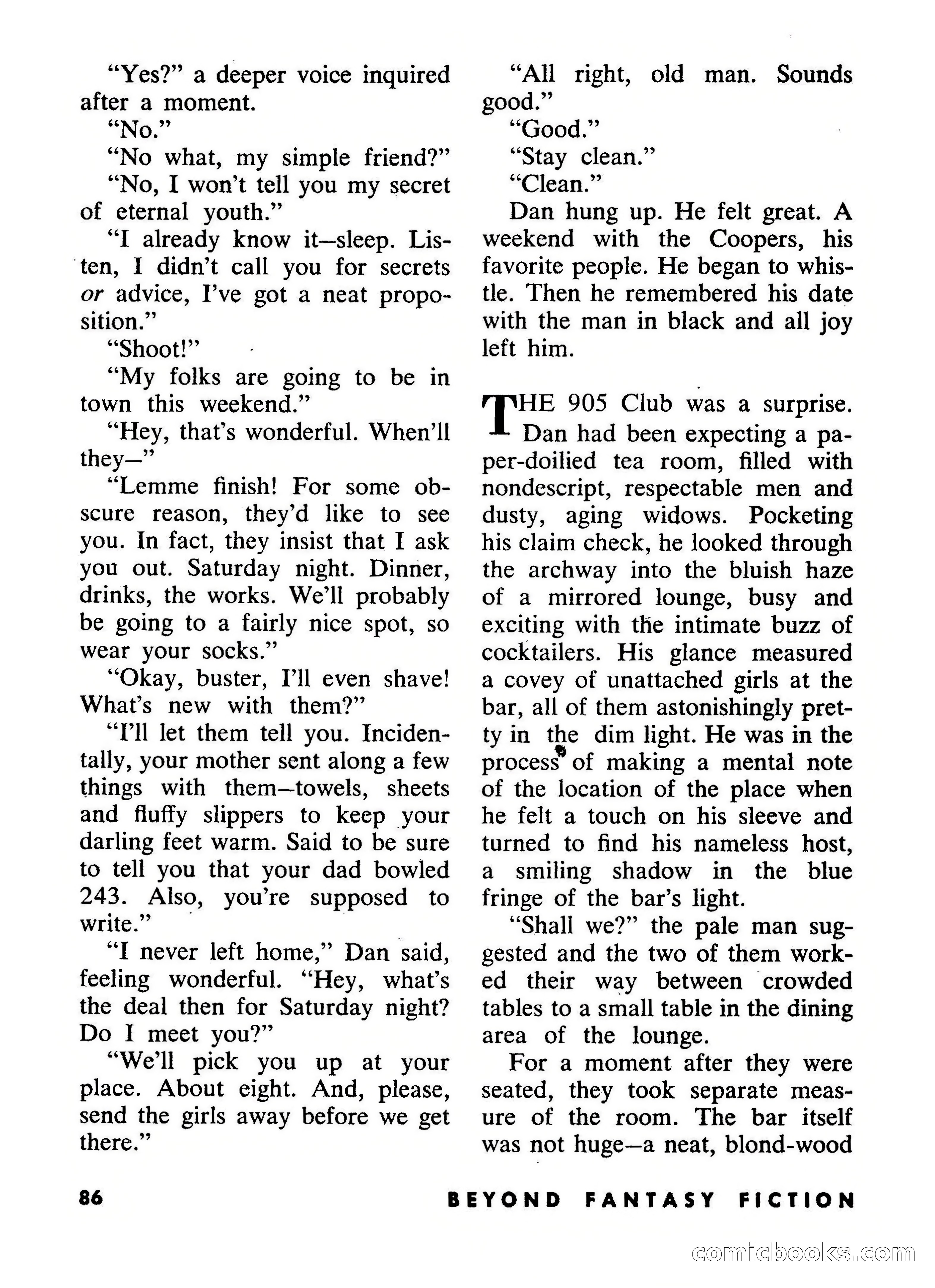 Beyond Fantasy Fiction, September 1954 — page 88 of 132