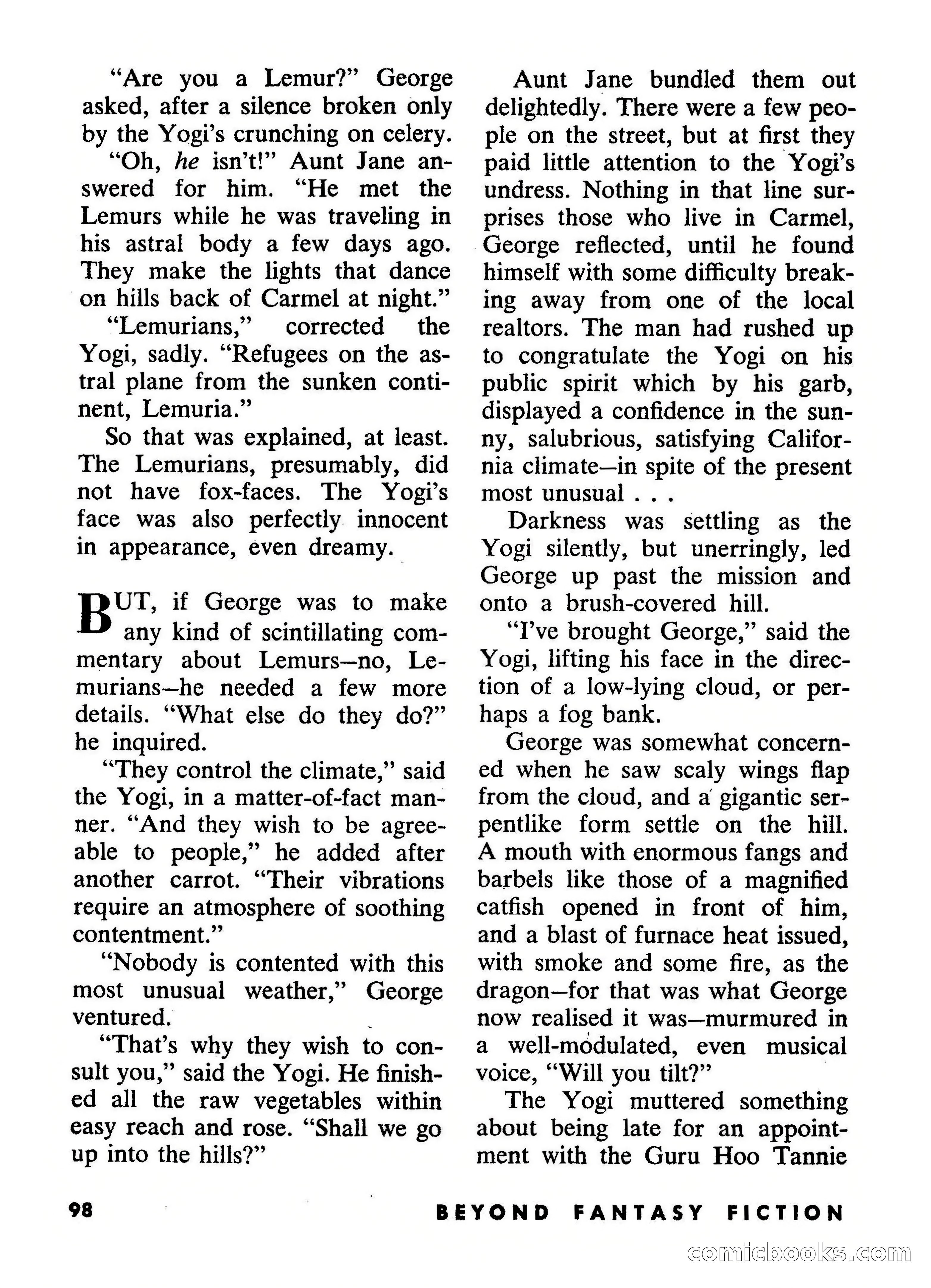 Beyond Fantasy Fiction, September 1954 — page 100 of 132