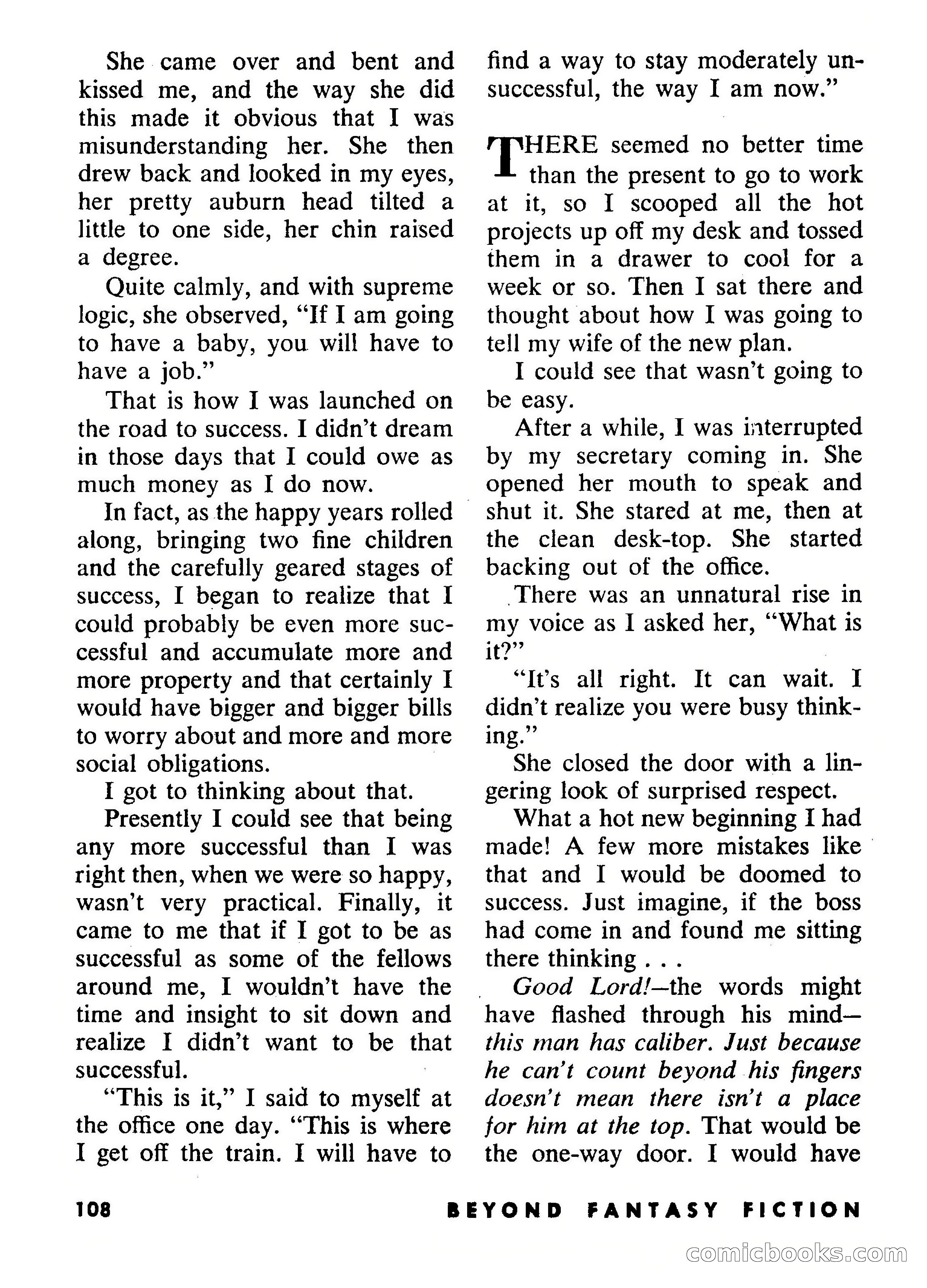 Beyond Fantasy Fiction, September 1954 — page 110 of 132